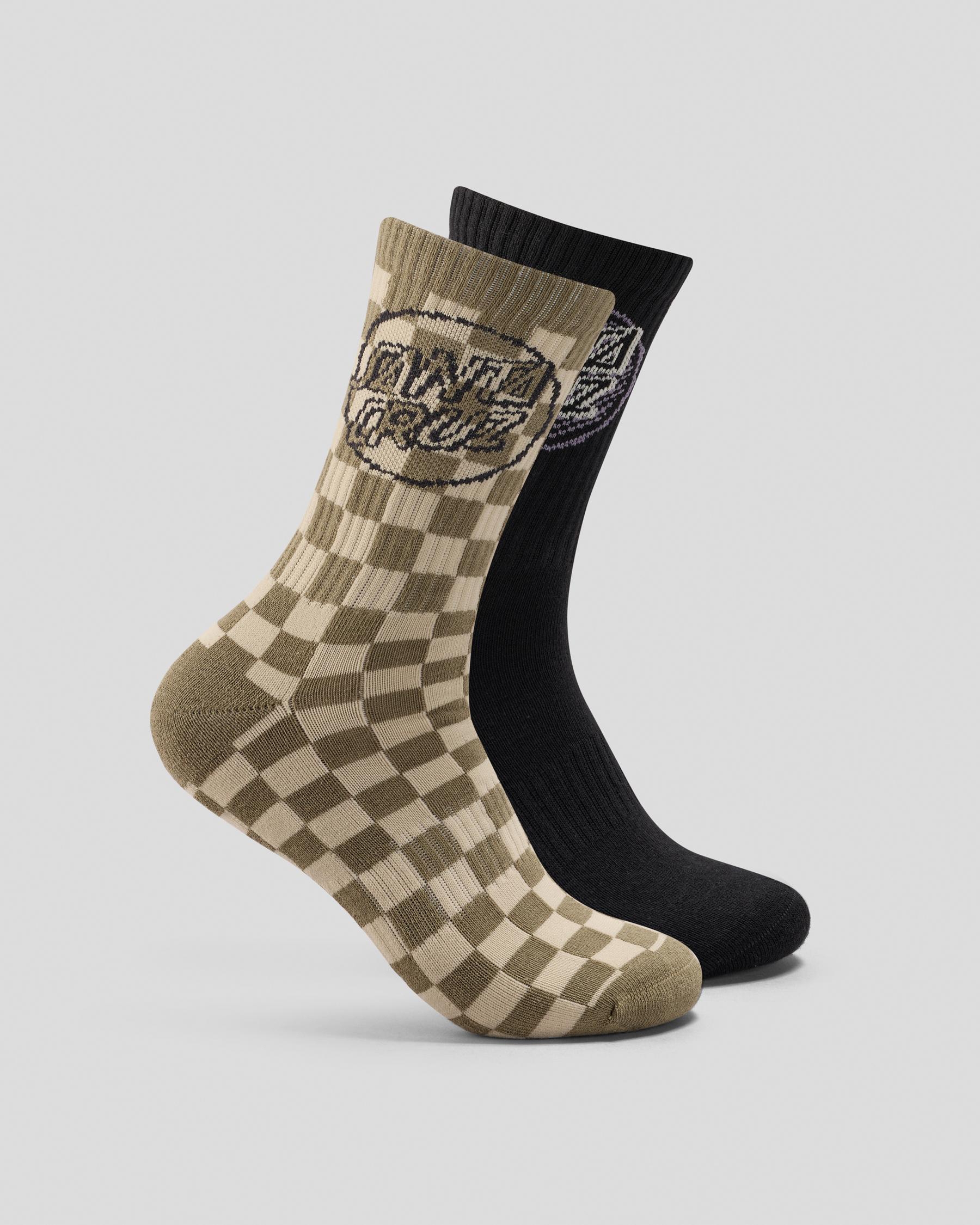 Breaker Check Opus Dot Crew Socks