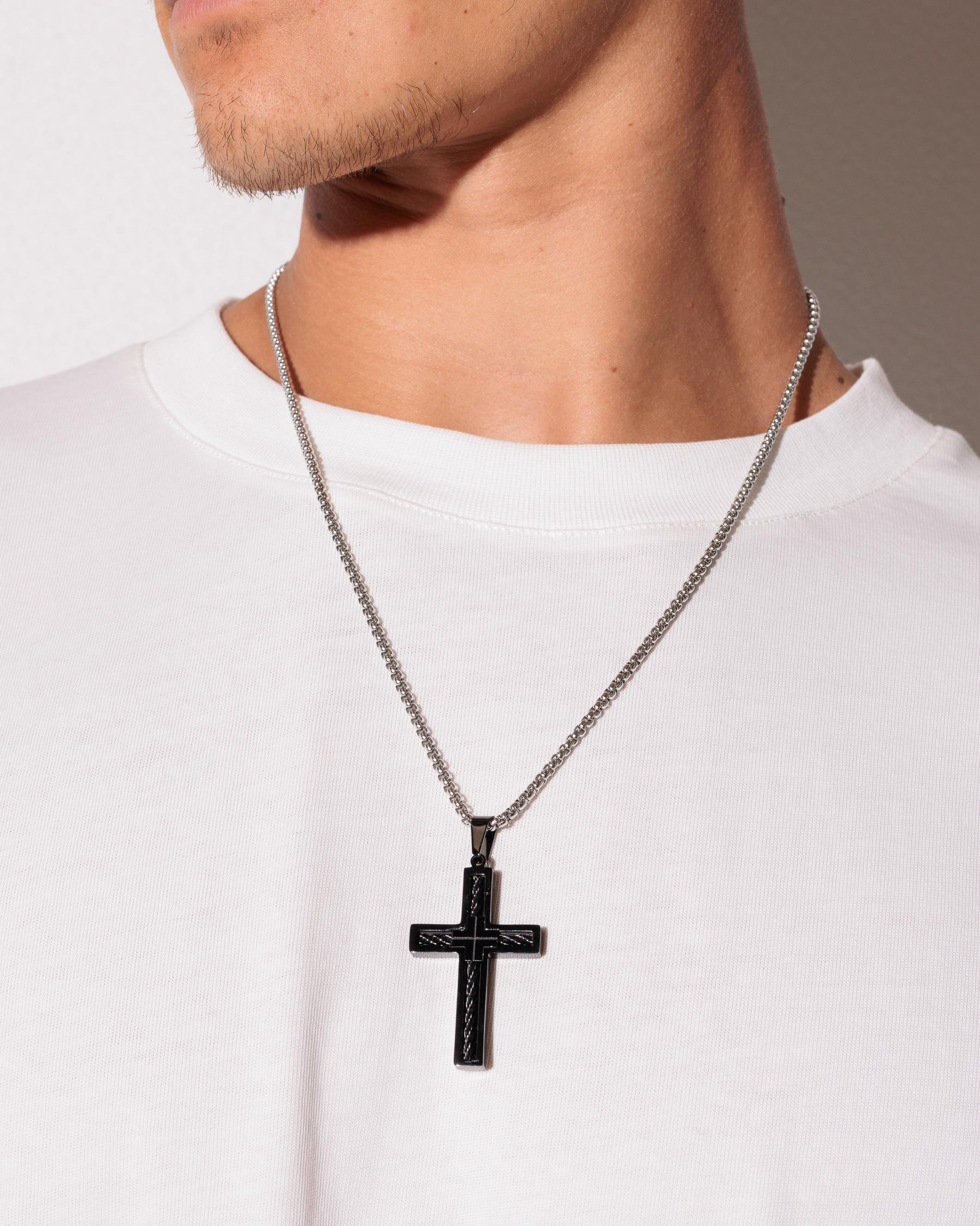 Black Cross Necklace