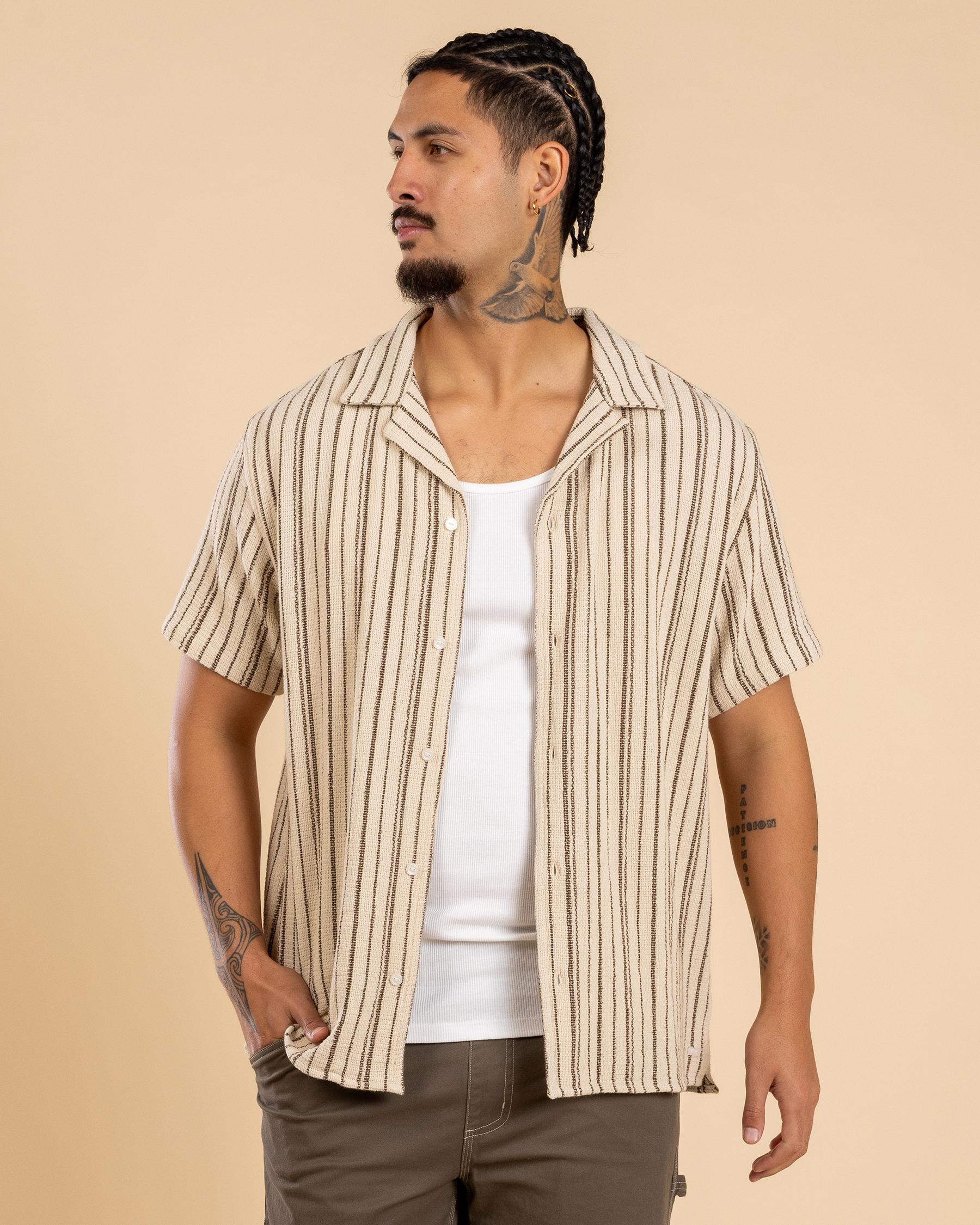 Vacancy Stripe Short Sleeve Shirt