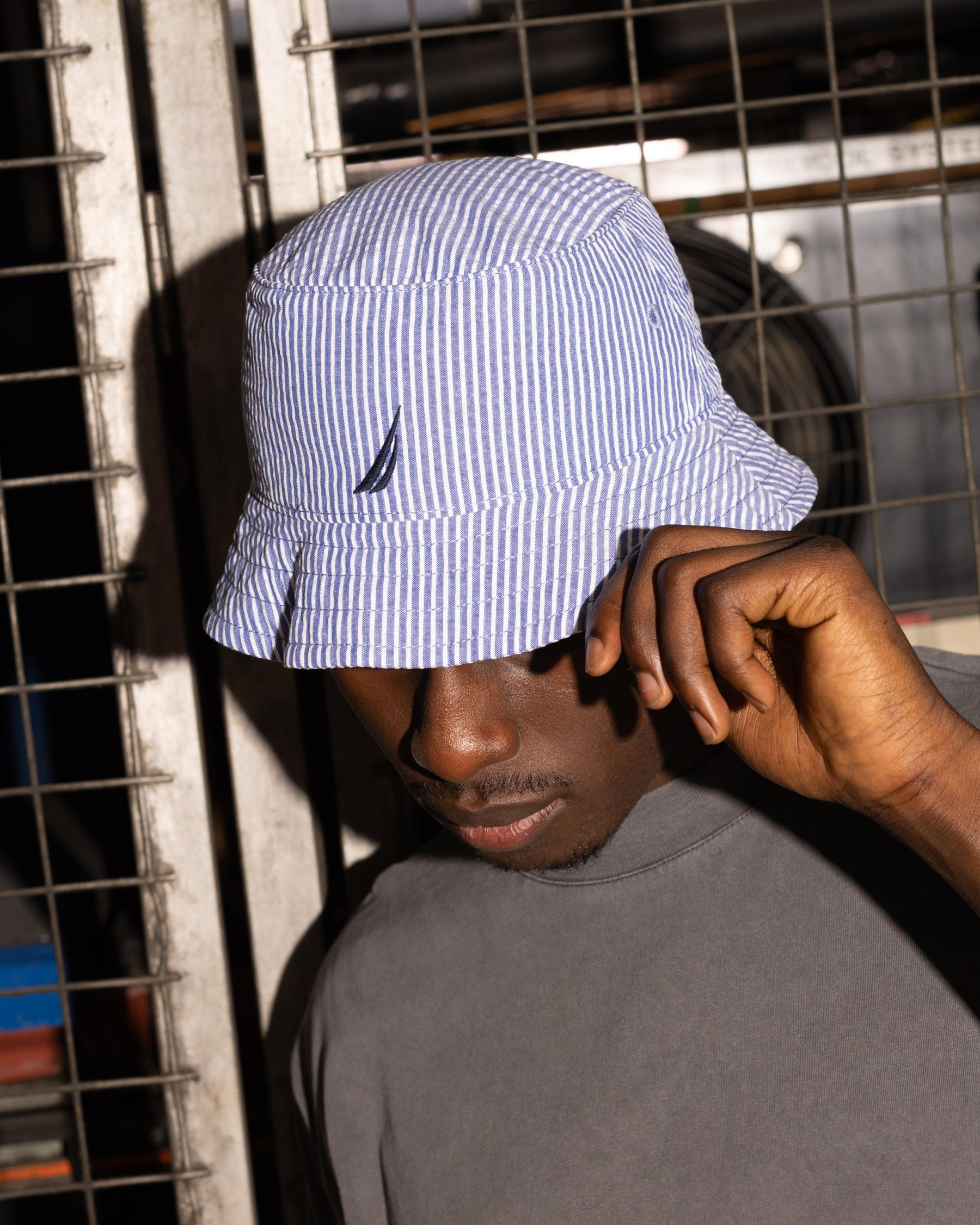Seersucker Bucket Hat