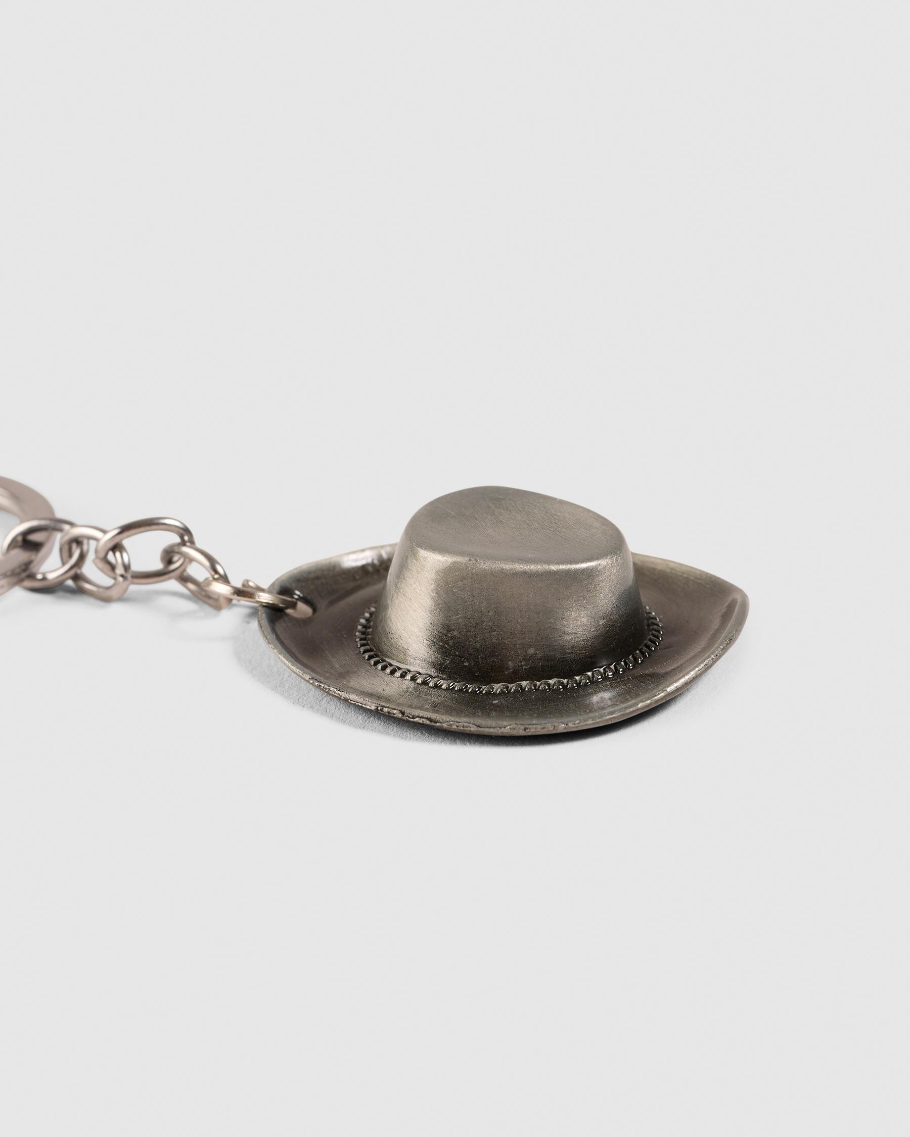 Metal Cowboy Hat Keyring