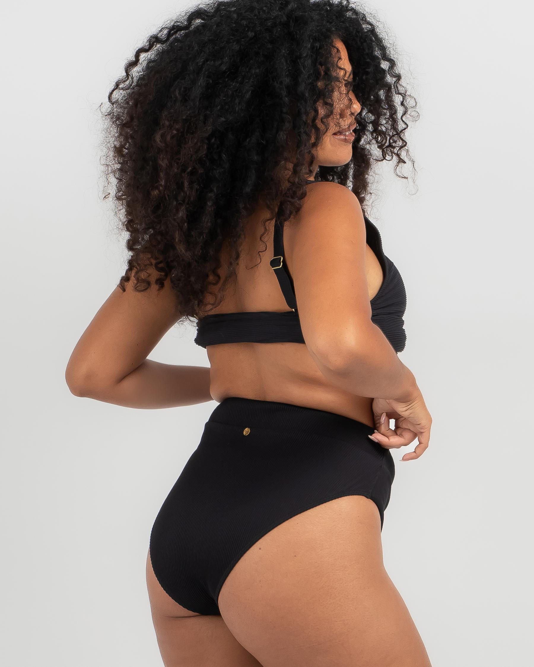 Rubi Rib High Waisted Bikini Bottom