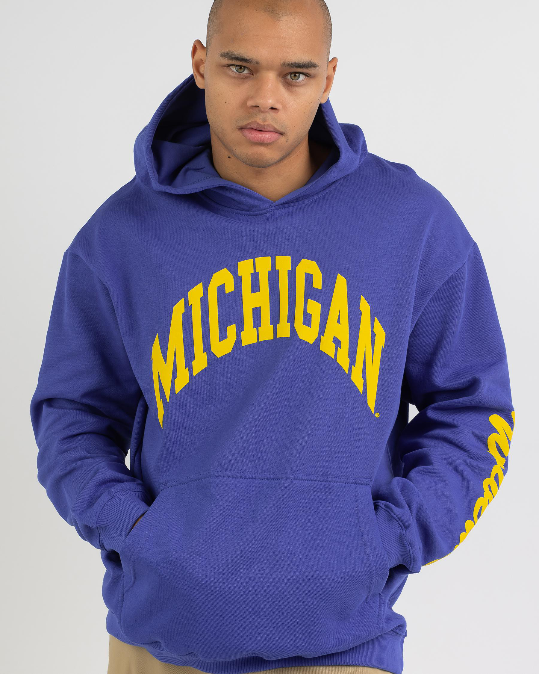 Michigan Arched Puff Print Hoodie