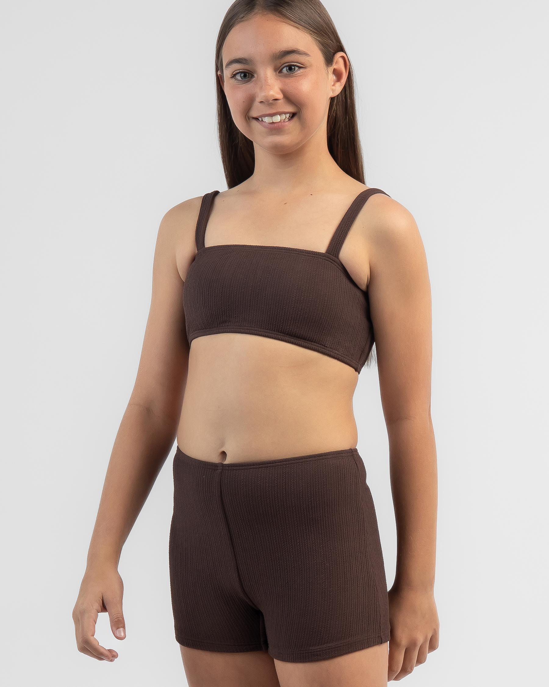 Elora Scrunch Bandeau Bikini Set