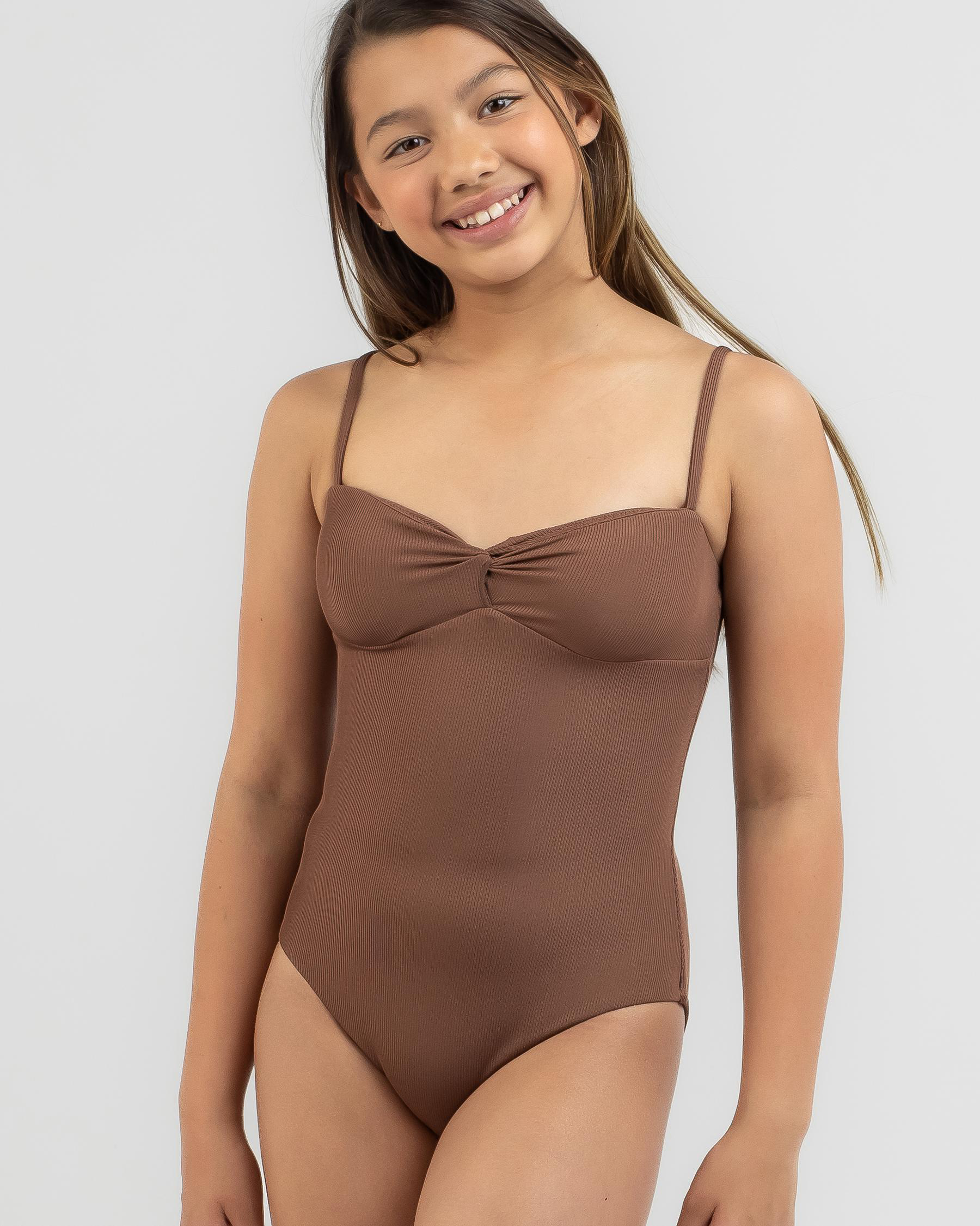 Amara Twist Rib One Piece Swimsuit