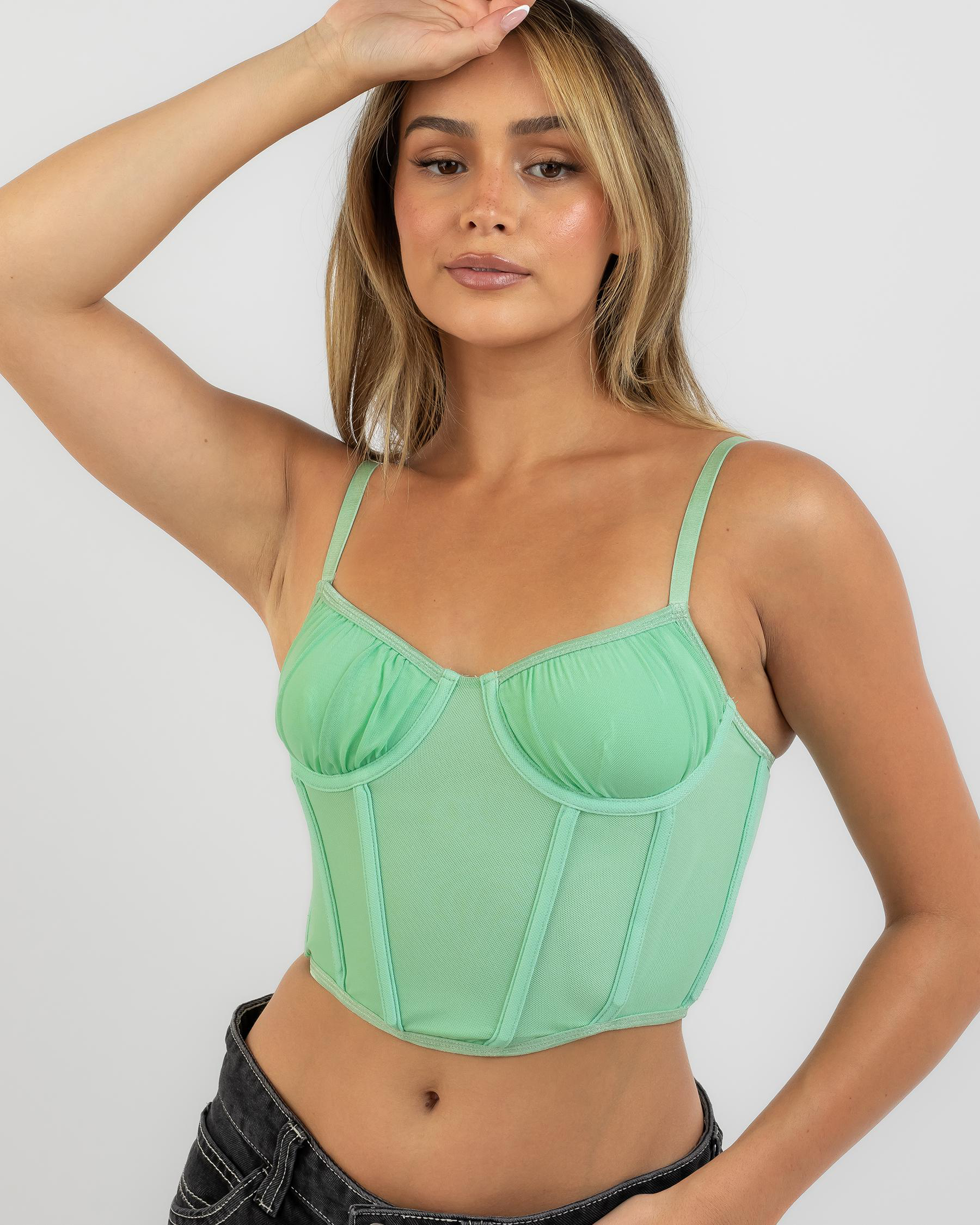 Saint Mesh Corset Top