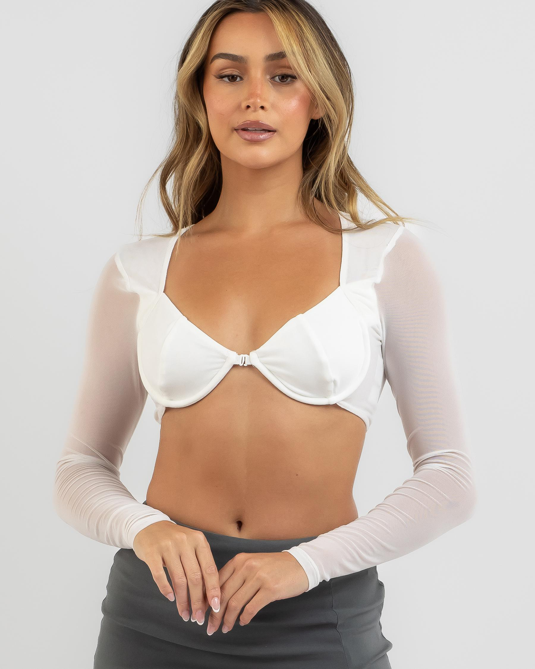 Immy Long Sleeve Ultra Crop Top