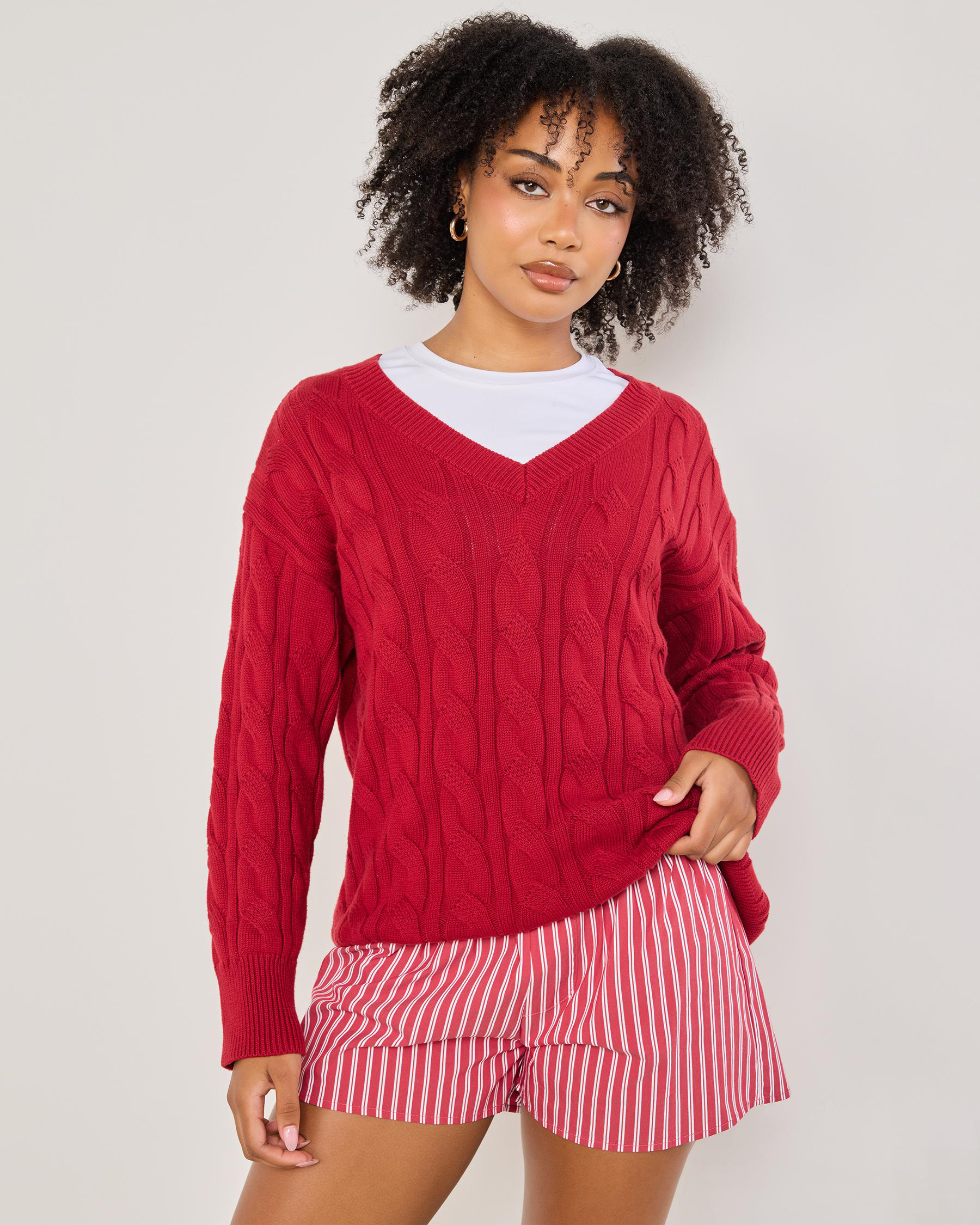 Cambridge V Neck Knit Jumper