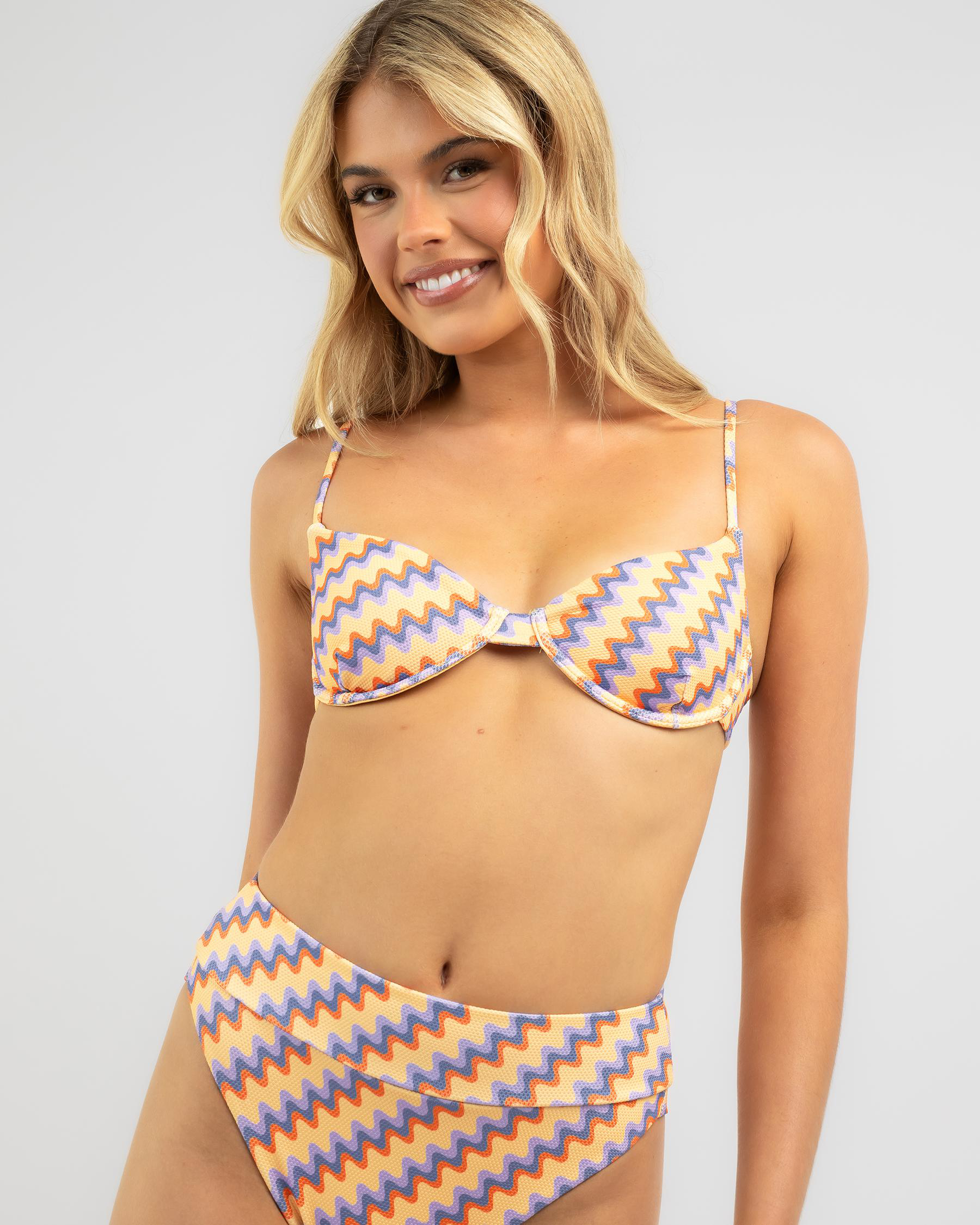 Retro Waves Underwire Bikini Top