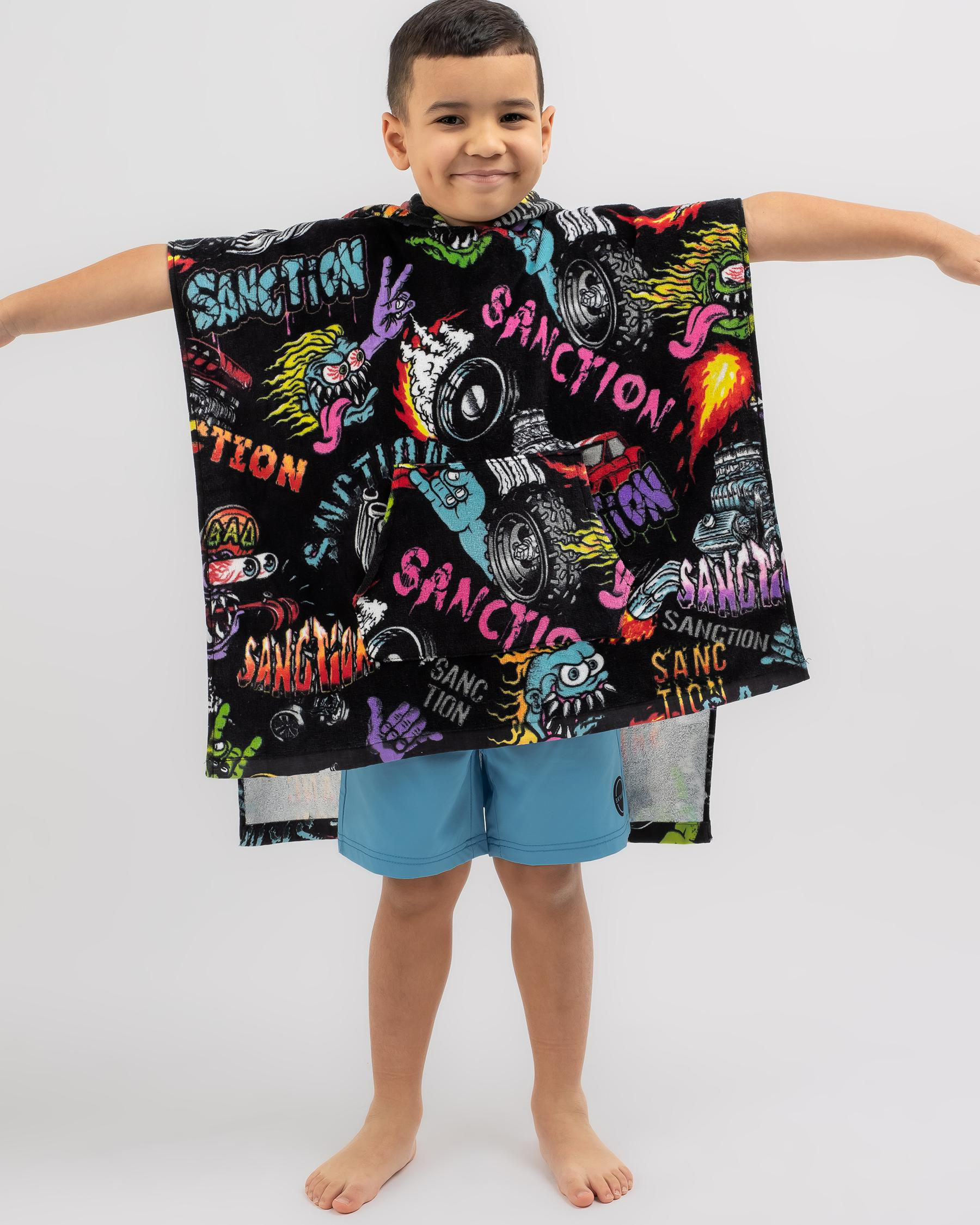 Toddlers' Monster Party Hooded Towel
