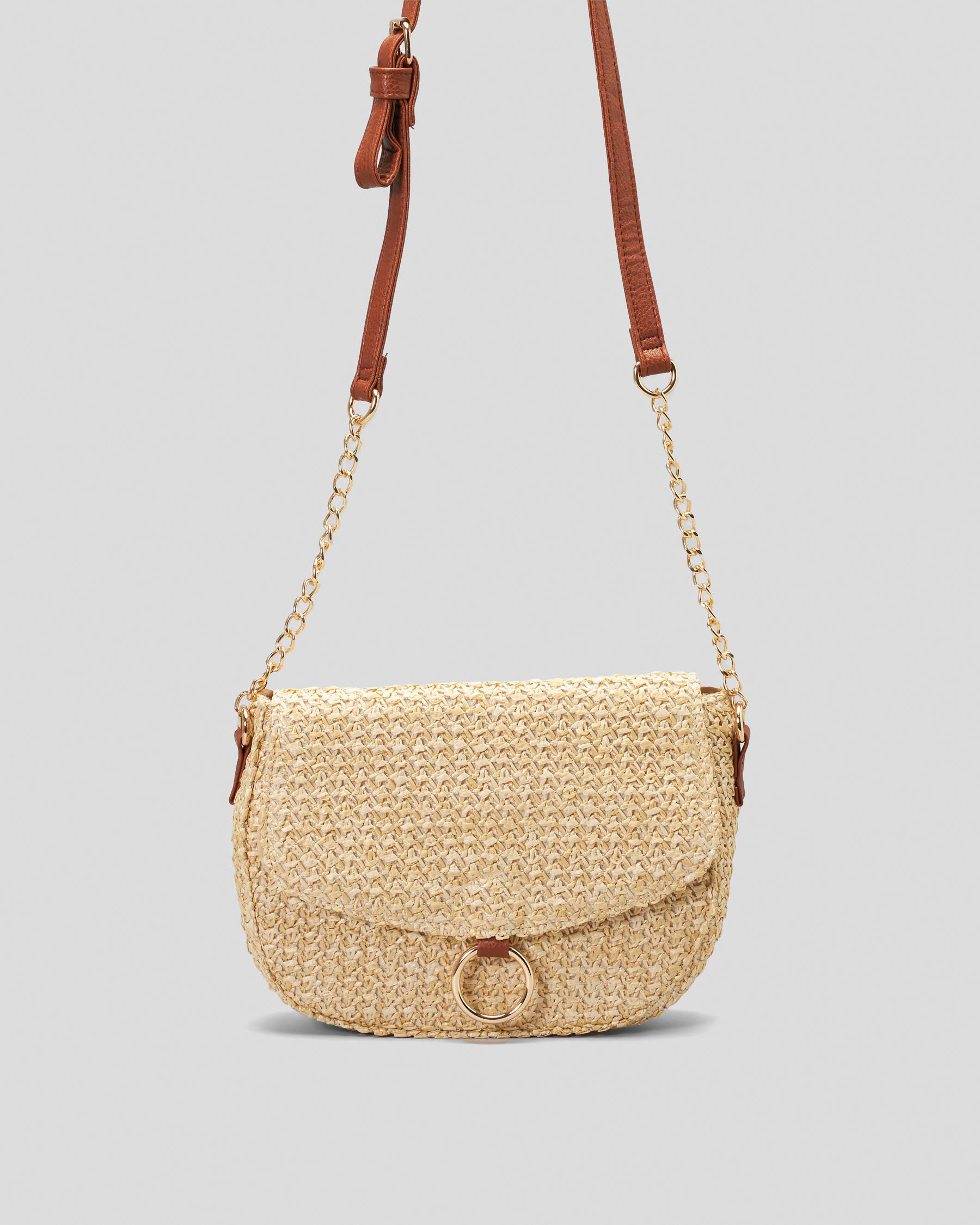 Sophia Straw Crossbody Bag