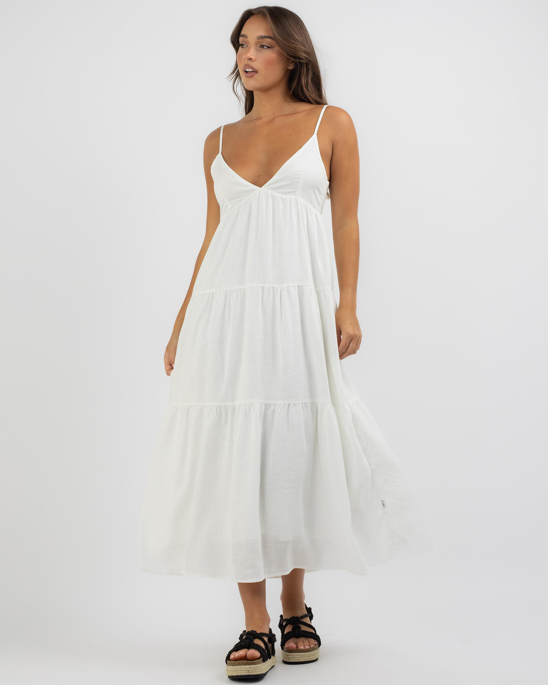 Classic Tiered Midi Dress