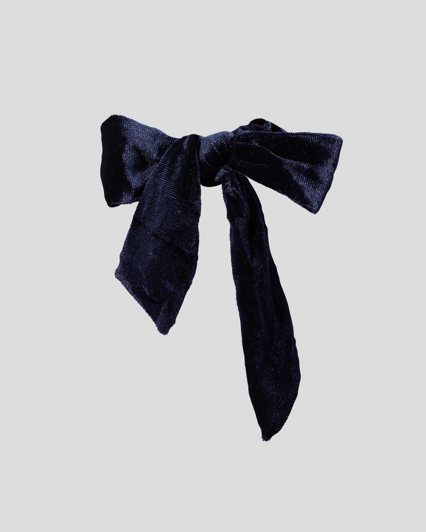 Amy Bow Velvet Scrunchie
