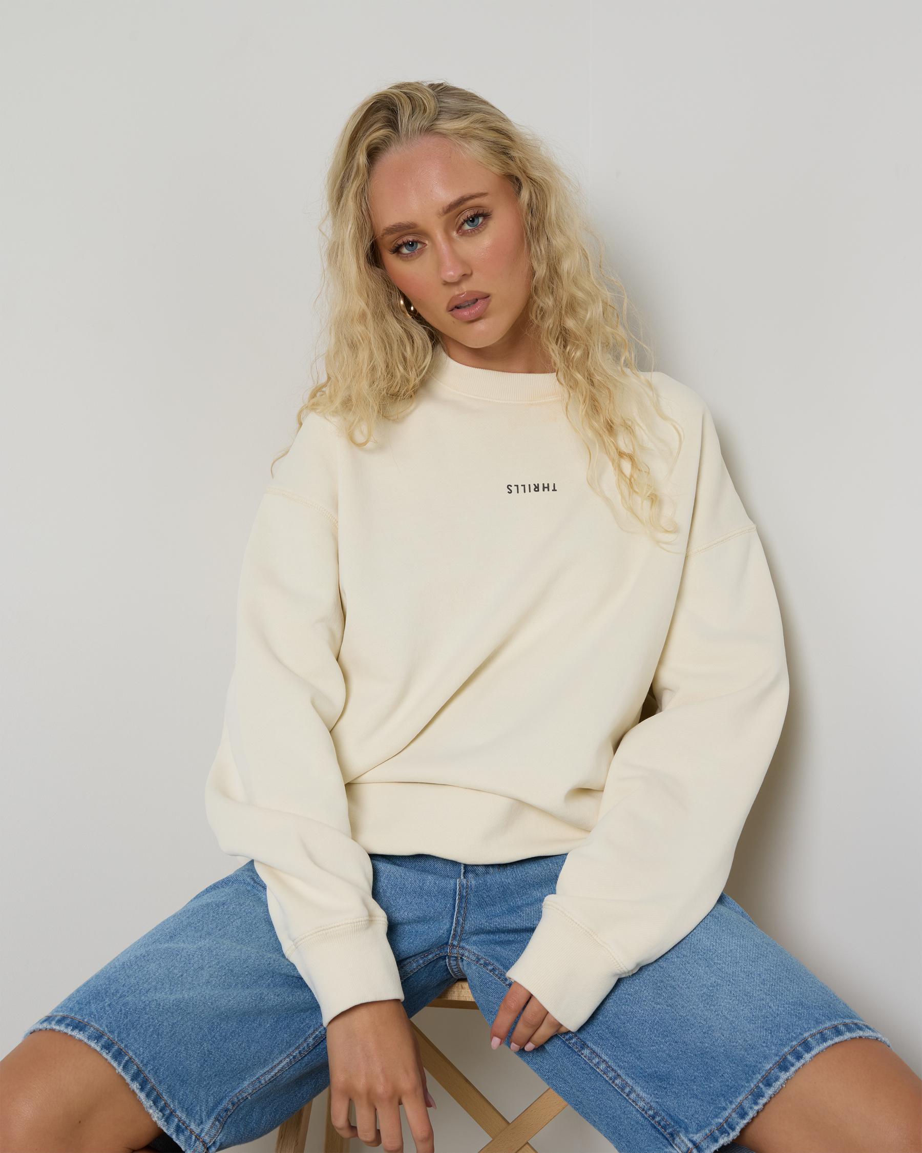 Minimal Thrills Slouch Crew Sweatshirt