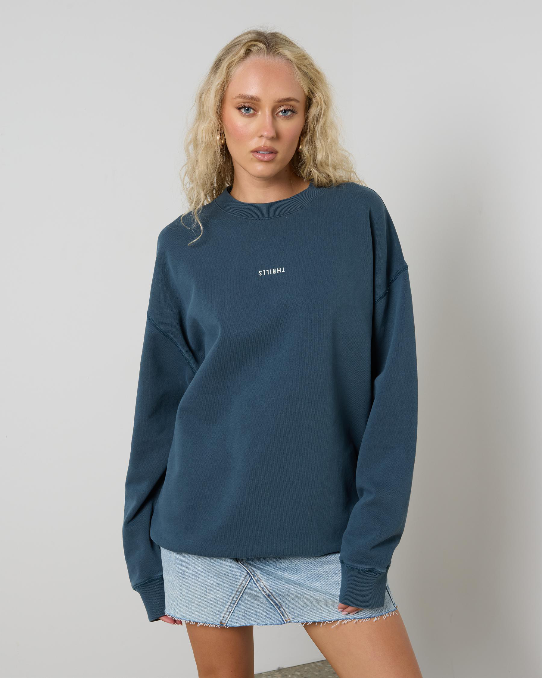Minimal Thrills Slouch Crew Sweatshirt