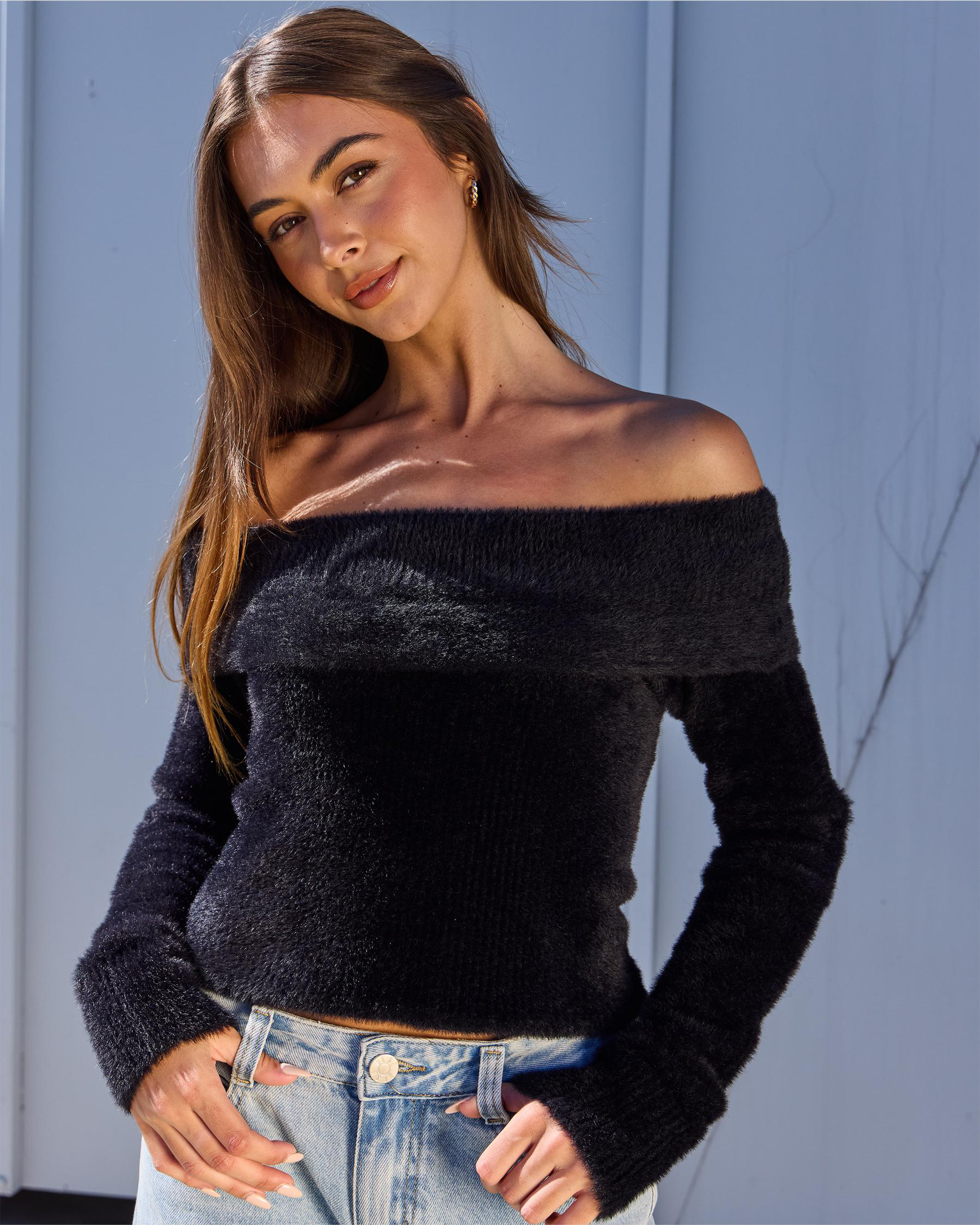 Kris Off Shoulder Knit Top