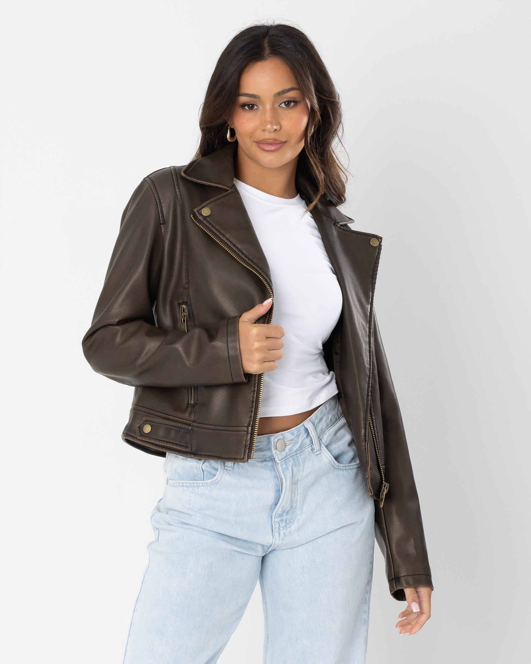 Rebel Faux Leather Jacket
