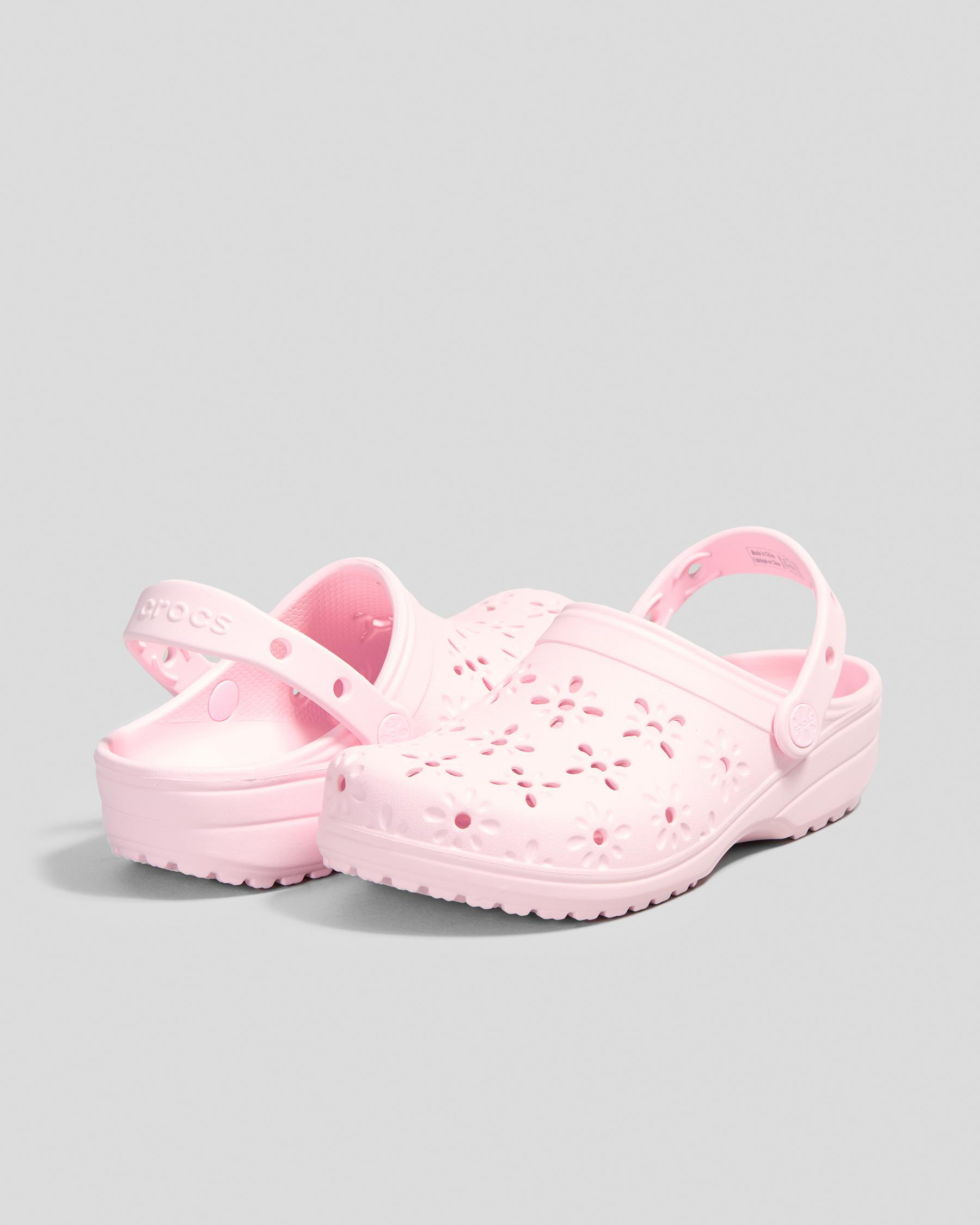 Classic Floral Cut Out Clogs