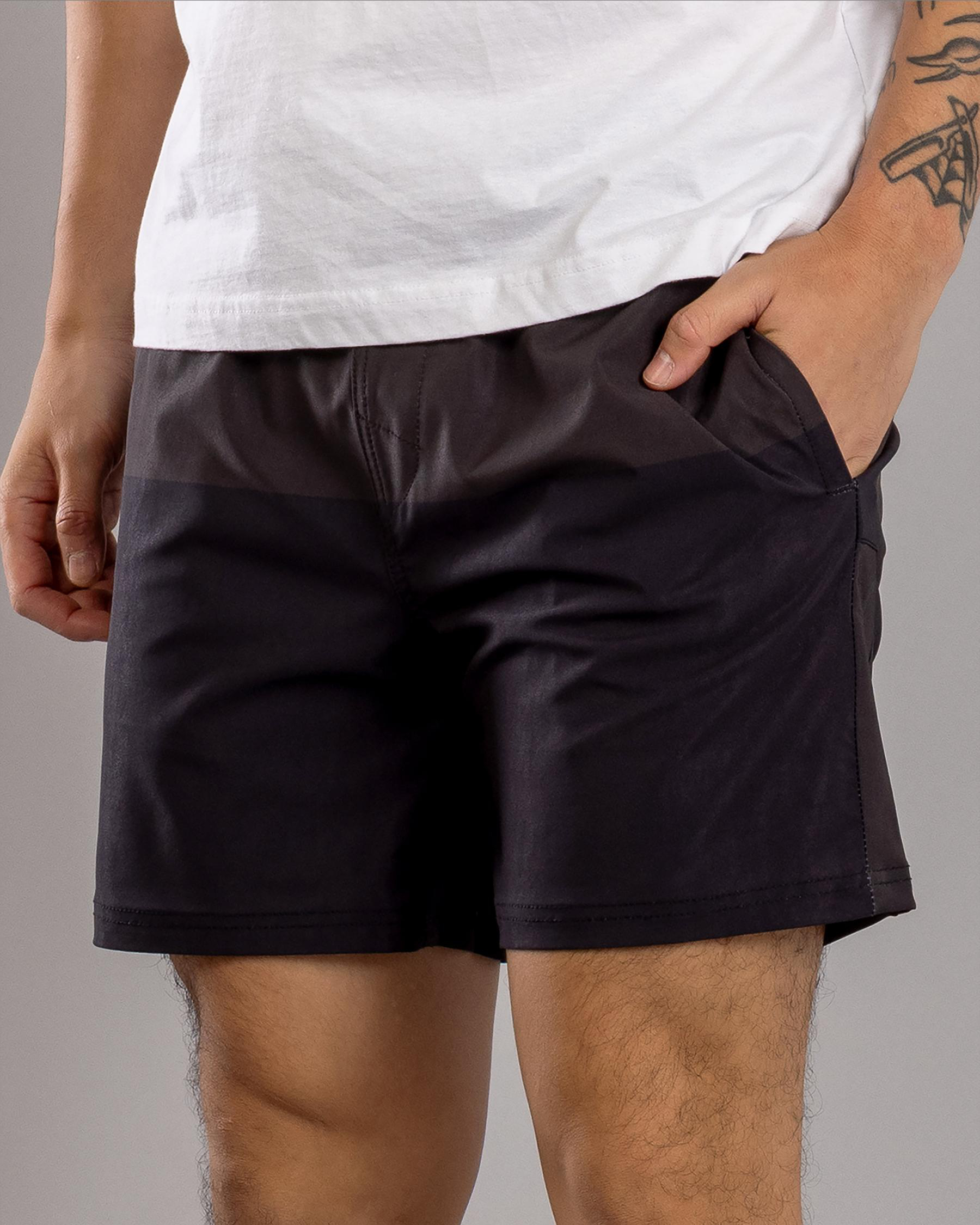 Bicolour Elastic Waist Shorts