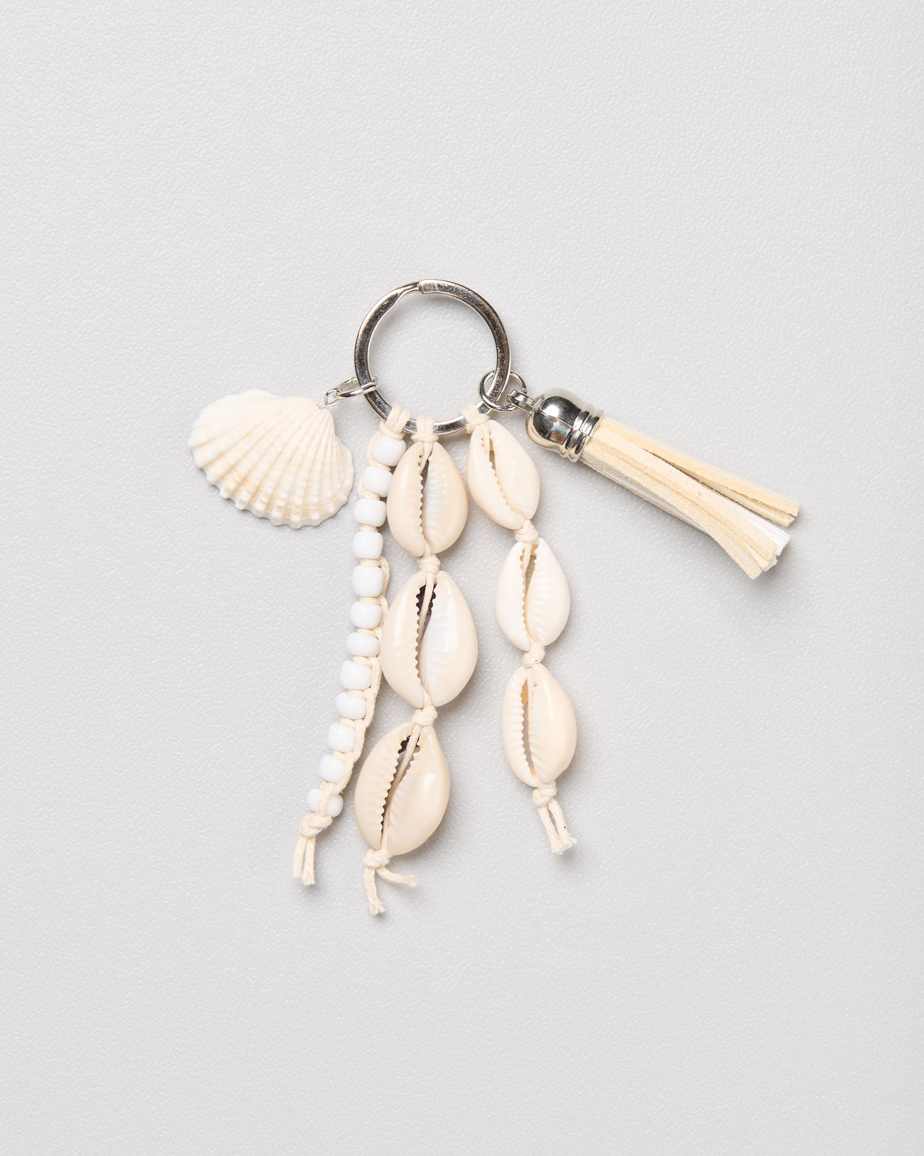 Shell Bead Keyring