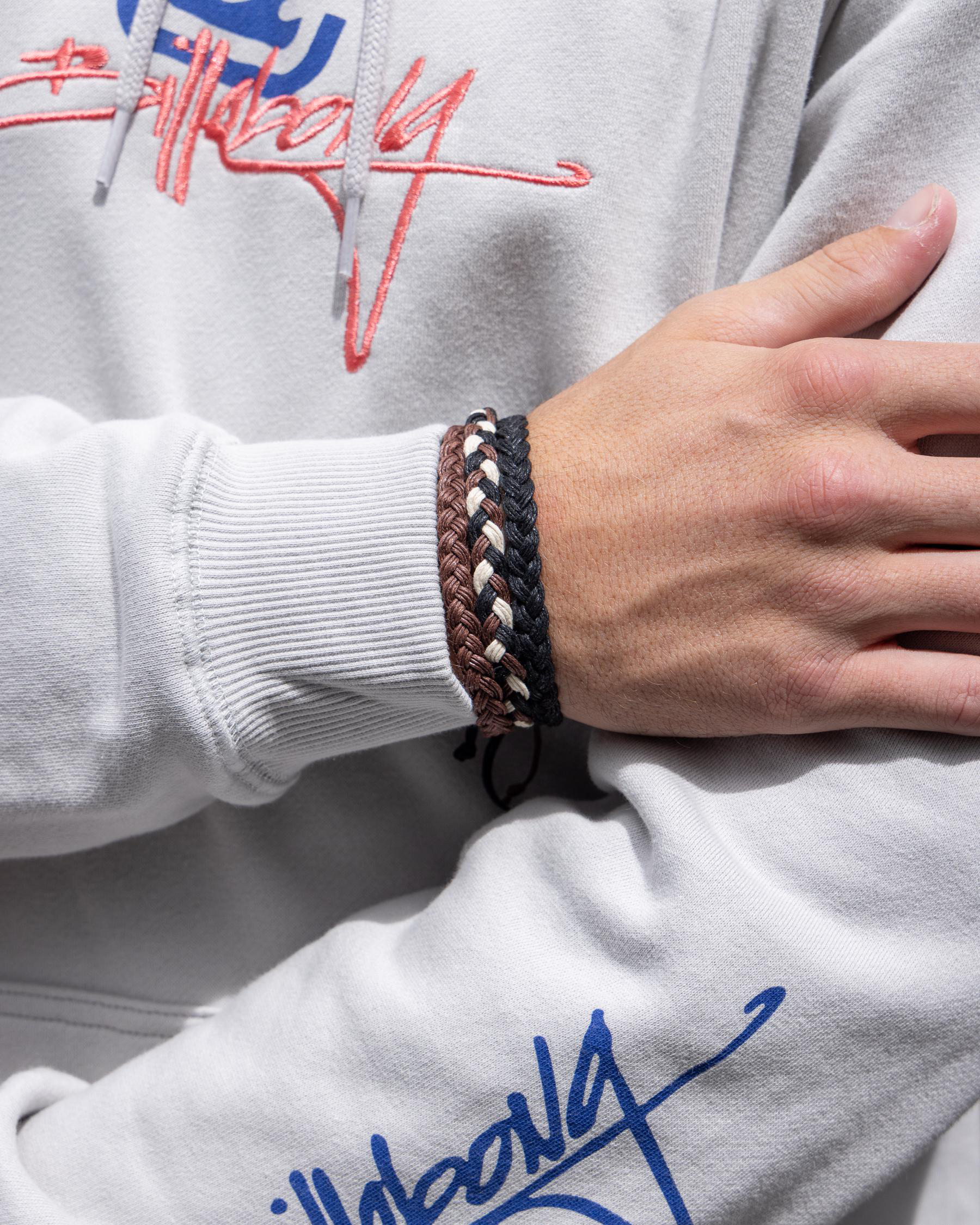 Pack Brn/blk/wht Bracelet