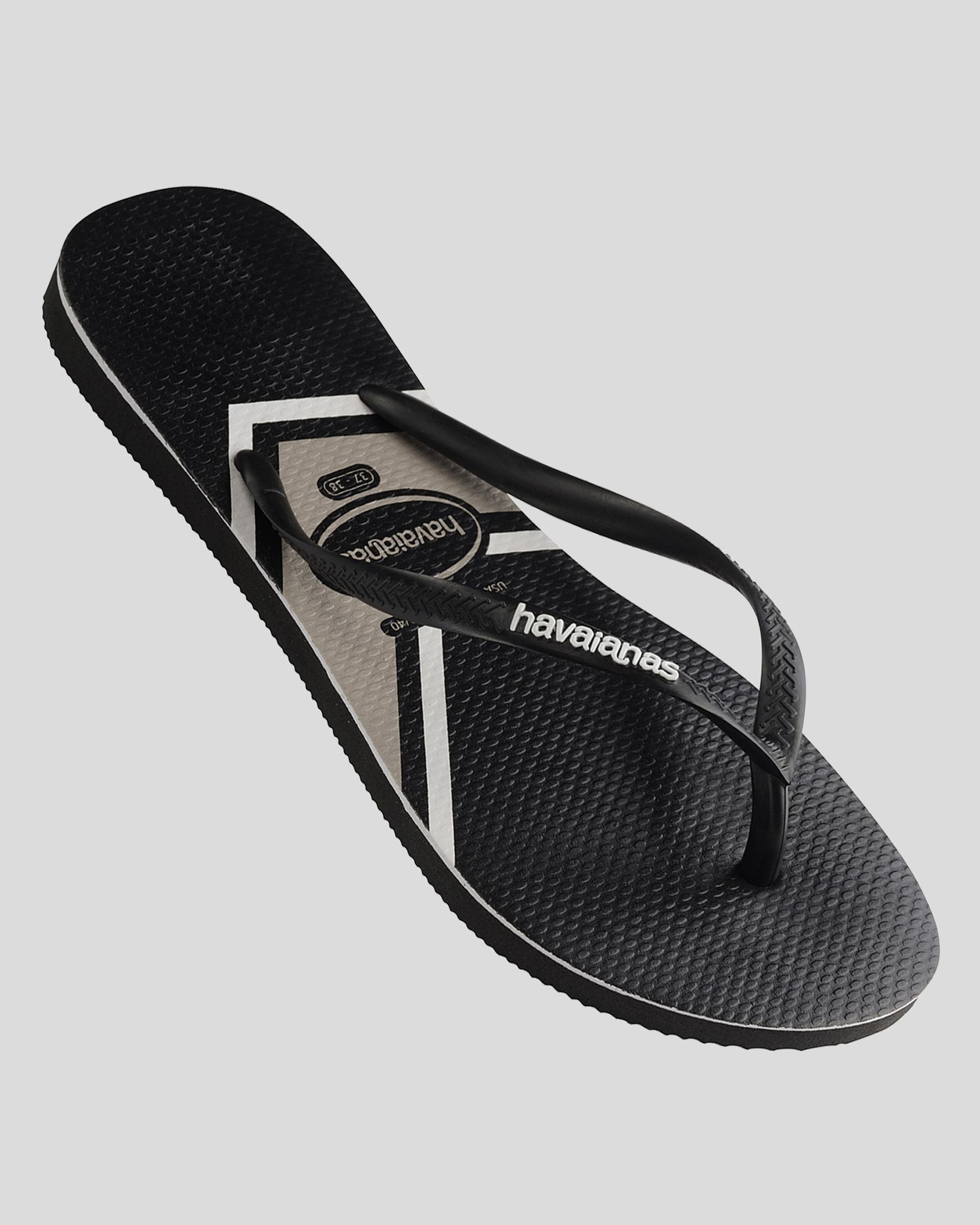 Kids' Slim Print Thongs