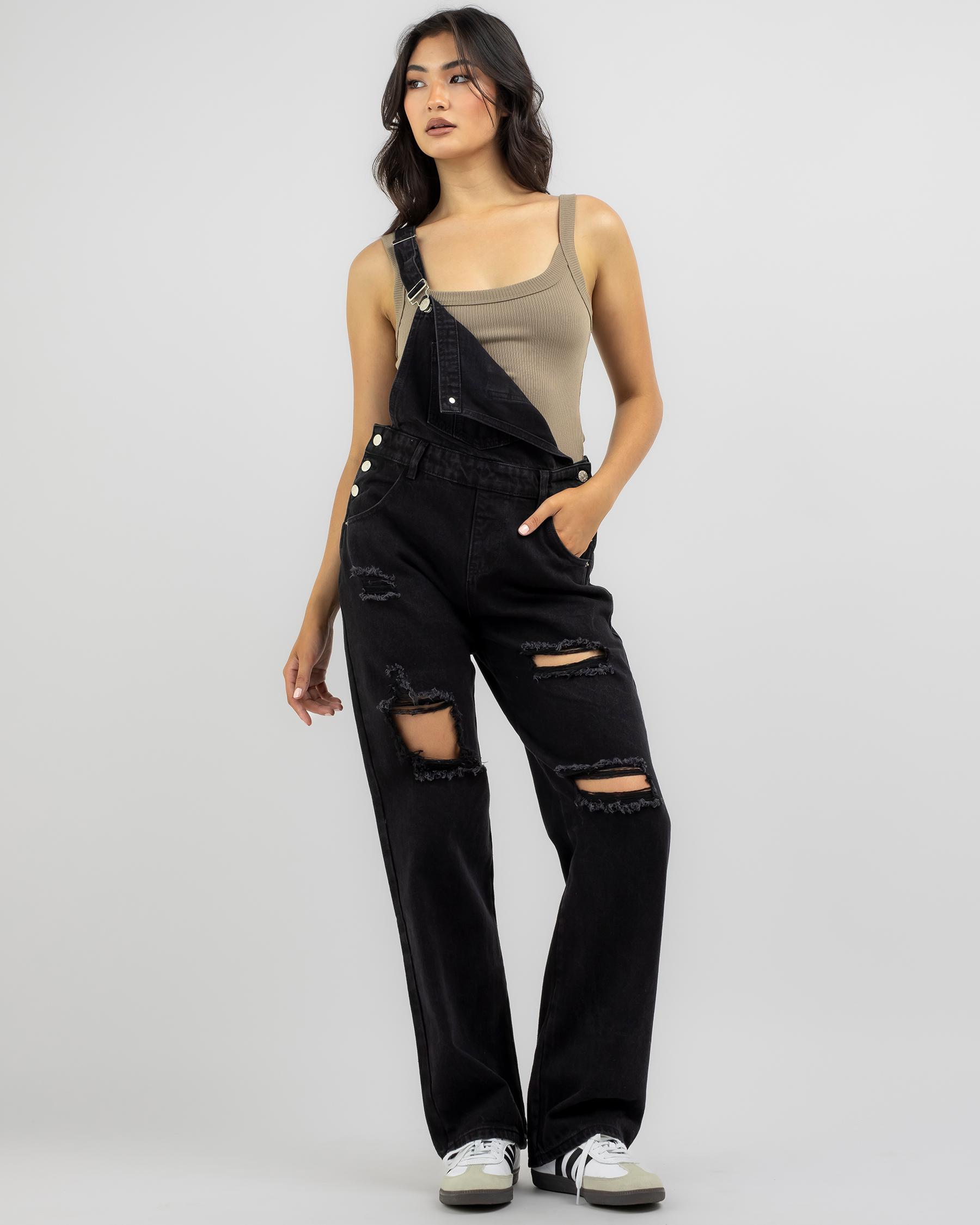 Parker Denim Long Overalls