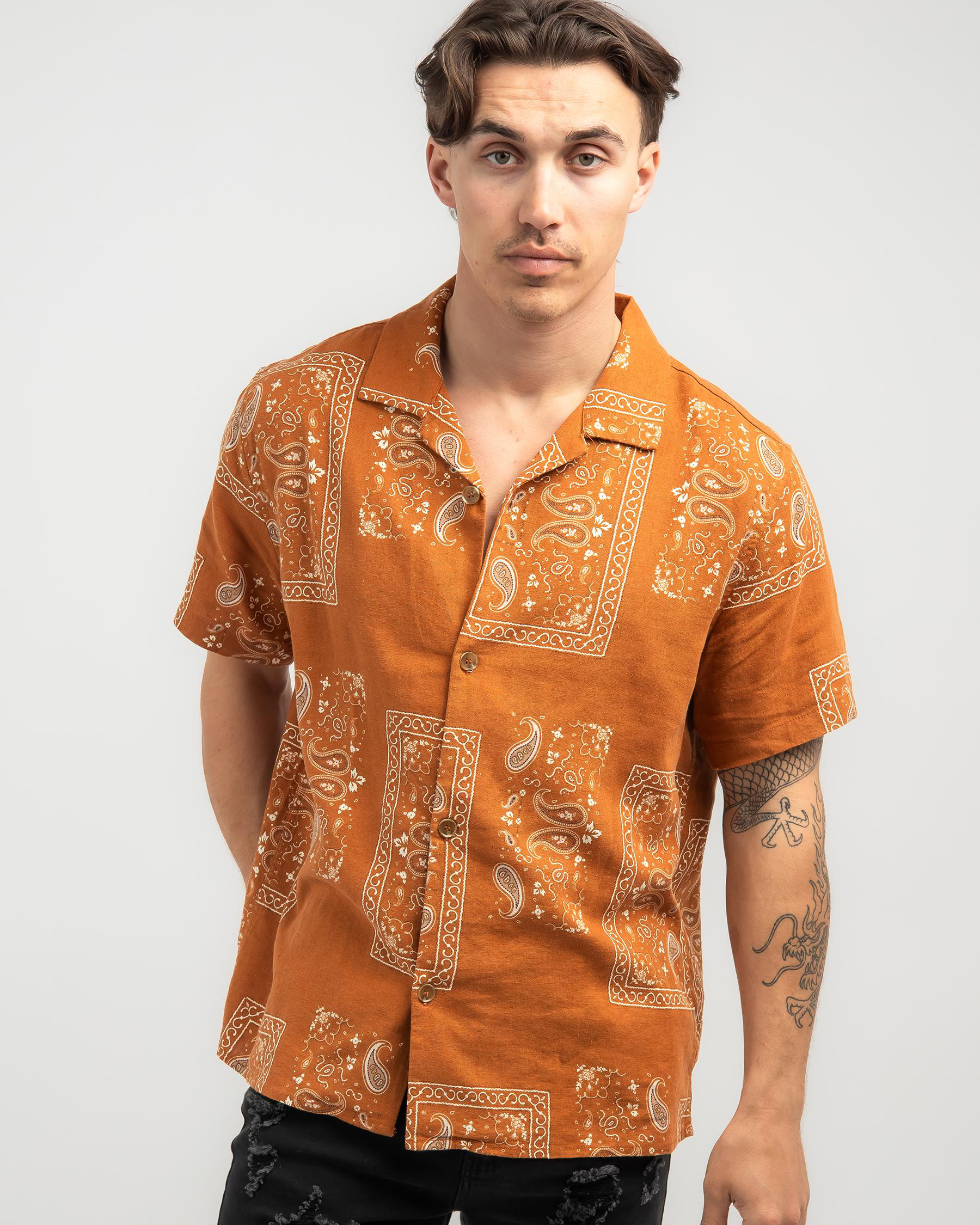 Border Short Sleeve Shirt