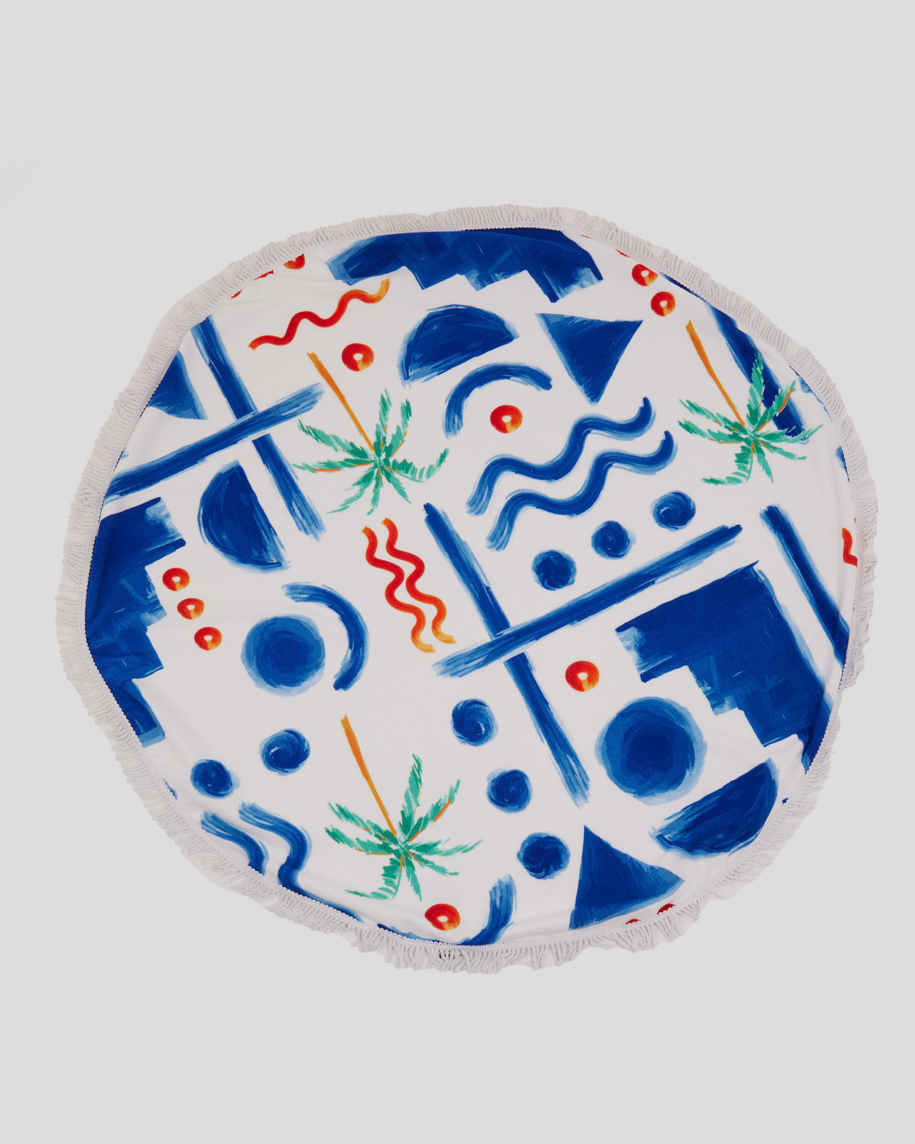 Santorini Round Towel