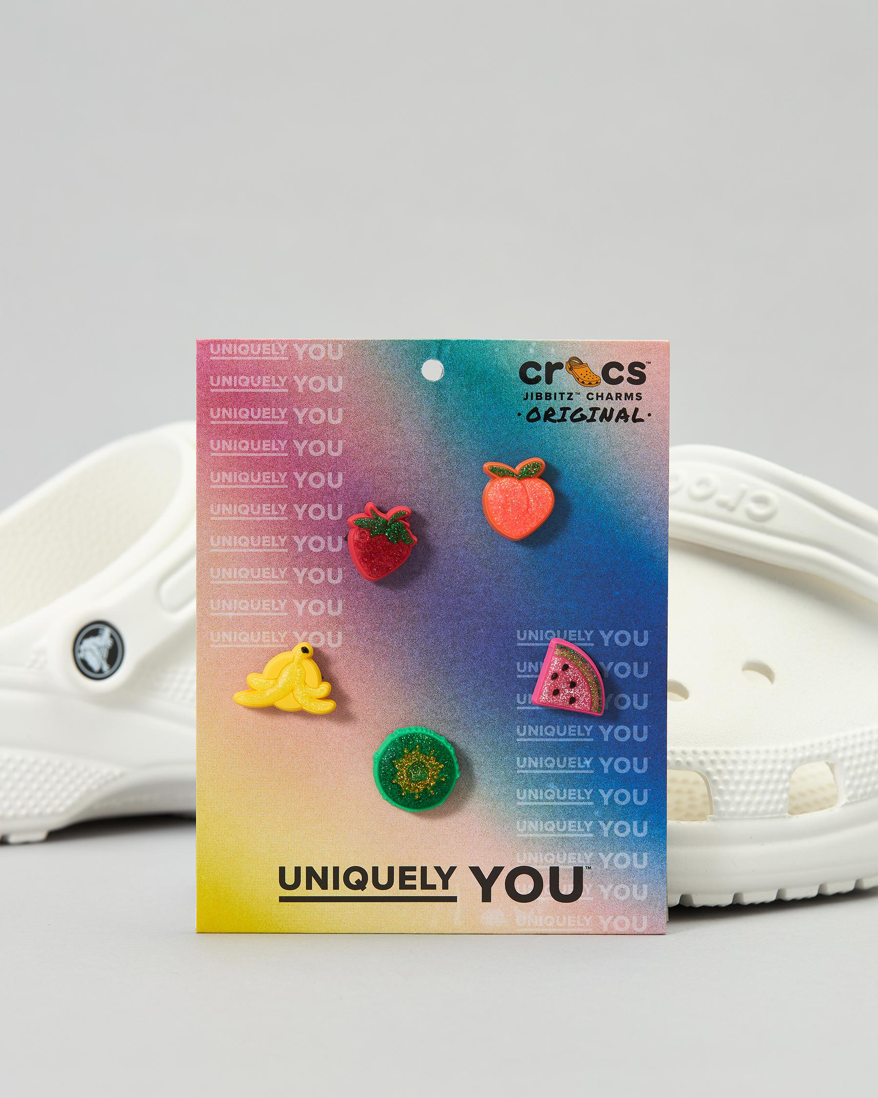 Sparkle Glitter Fruits Jibbitz 5 Pack