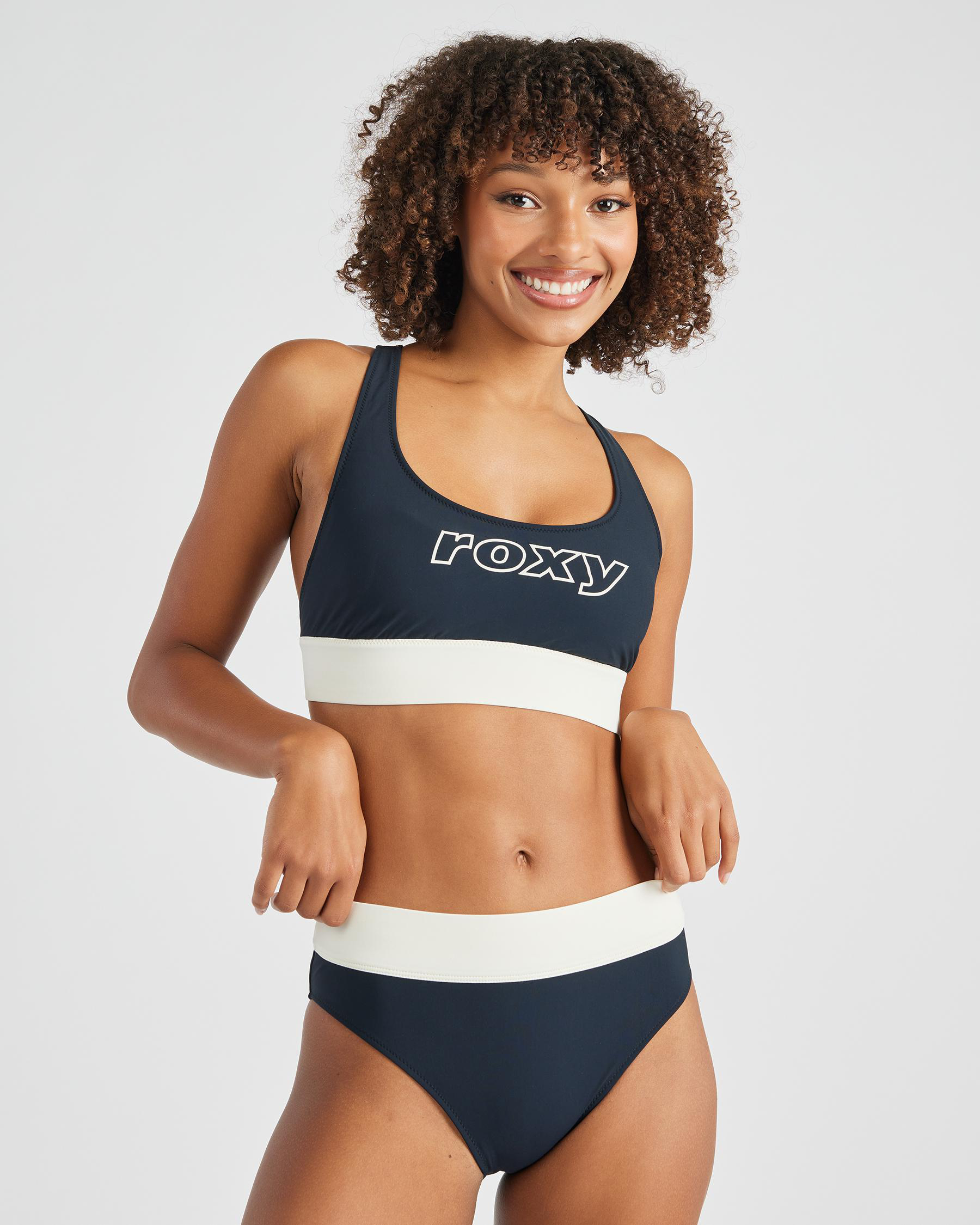 Roxy Active Colourblock Bralette Bikini Top