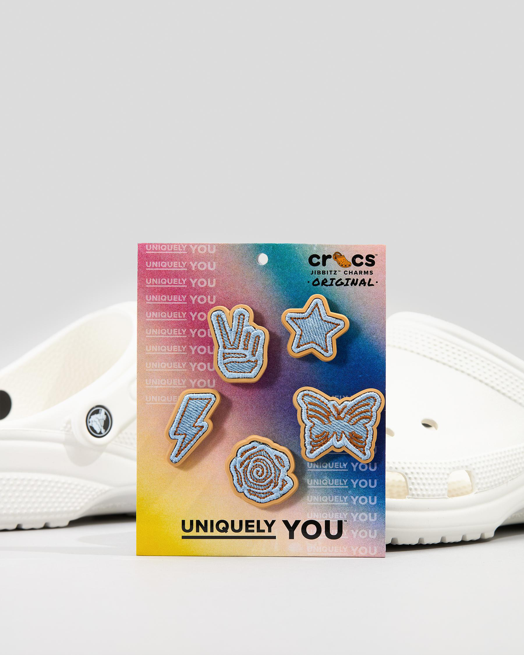 Denim Patch Jibbitz 5 Pack