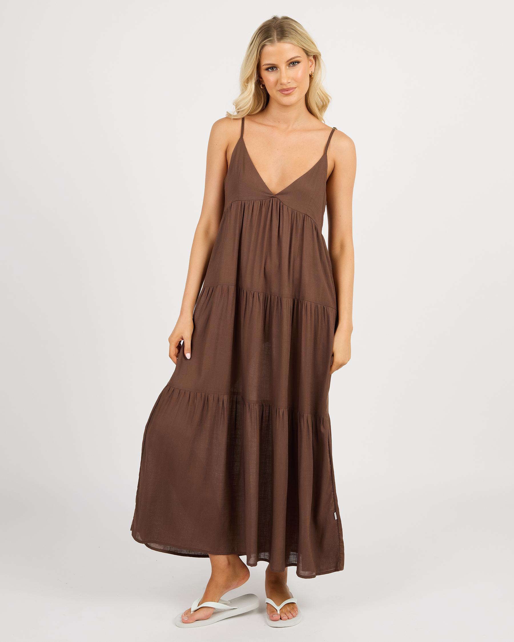 Classic Tiered Midi Dress