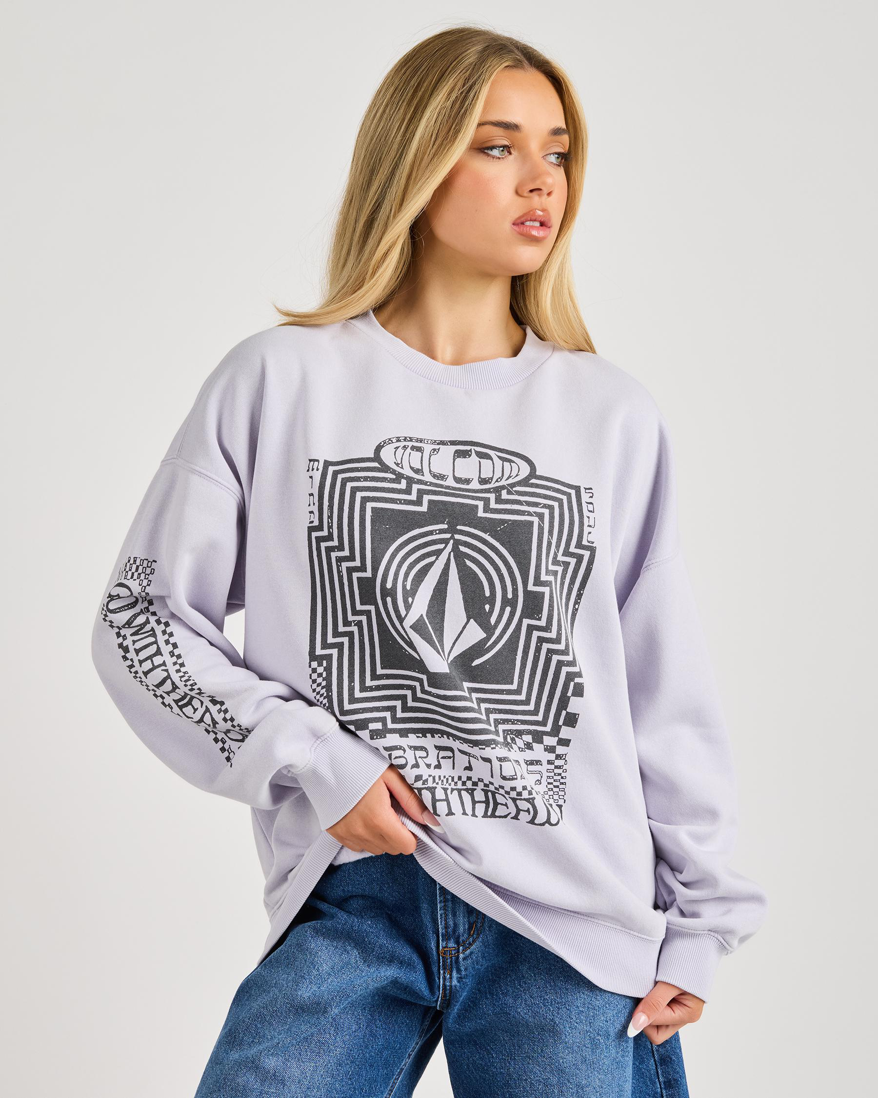 Stone Crew Neck Sweatshirt