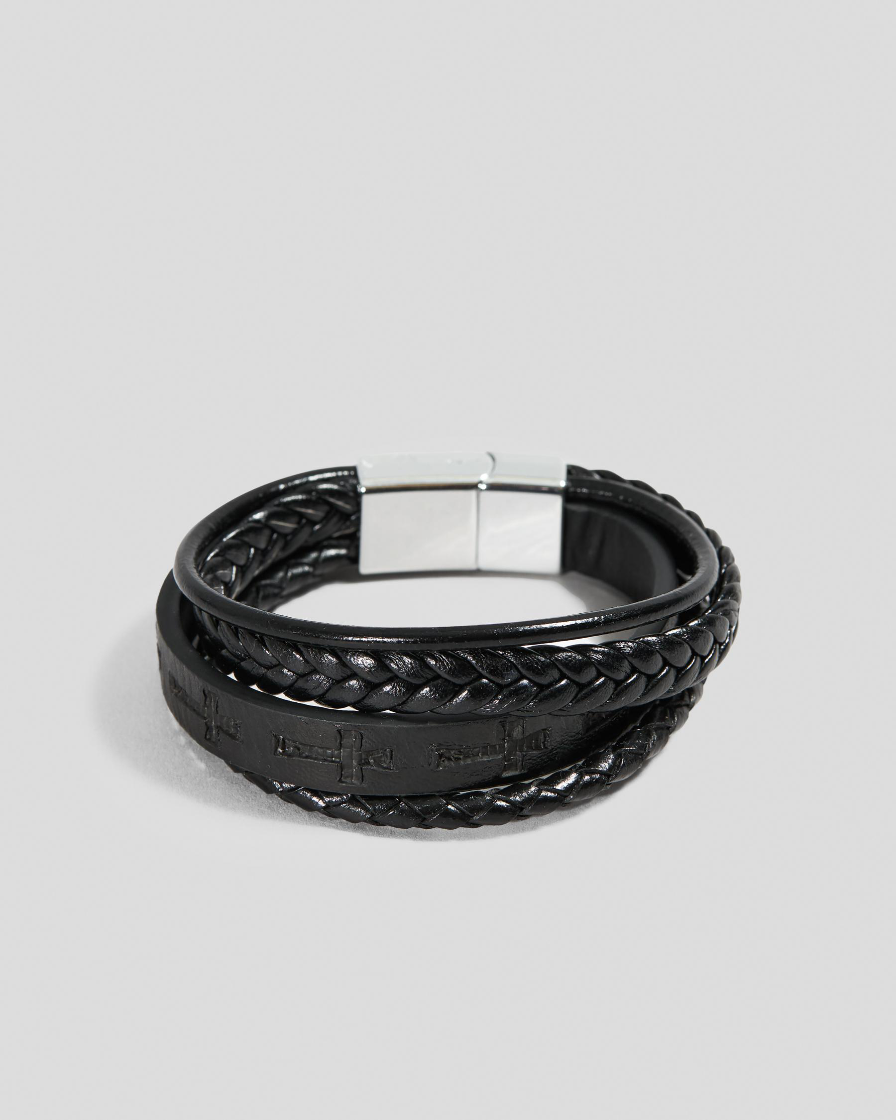 Cross Cuff Multi Bracelet