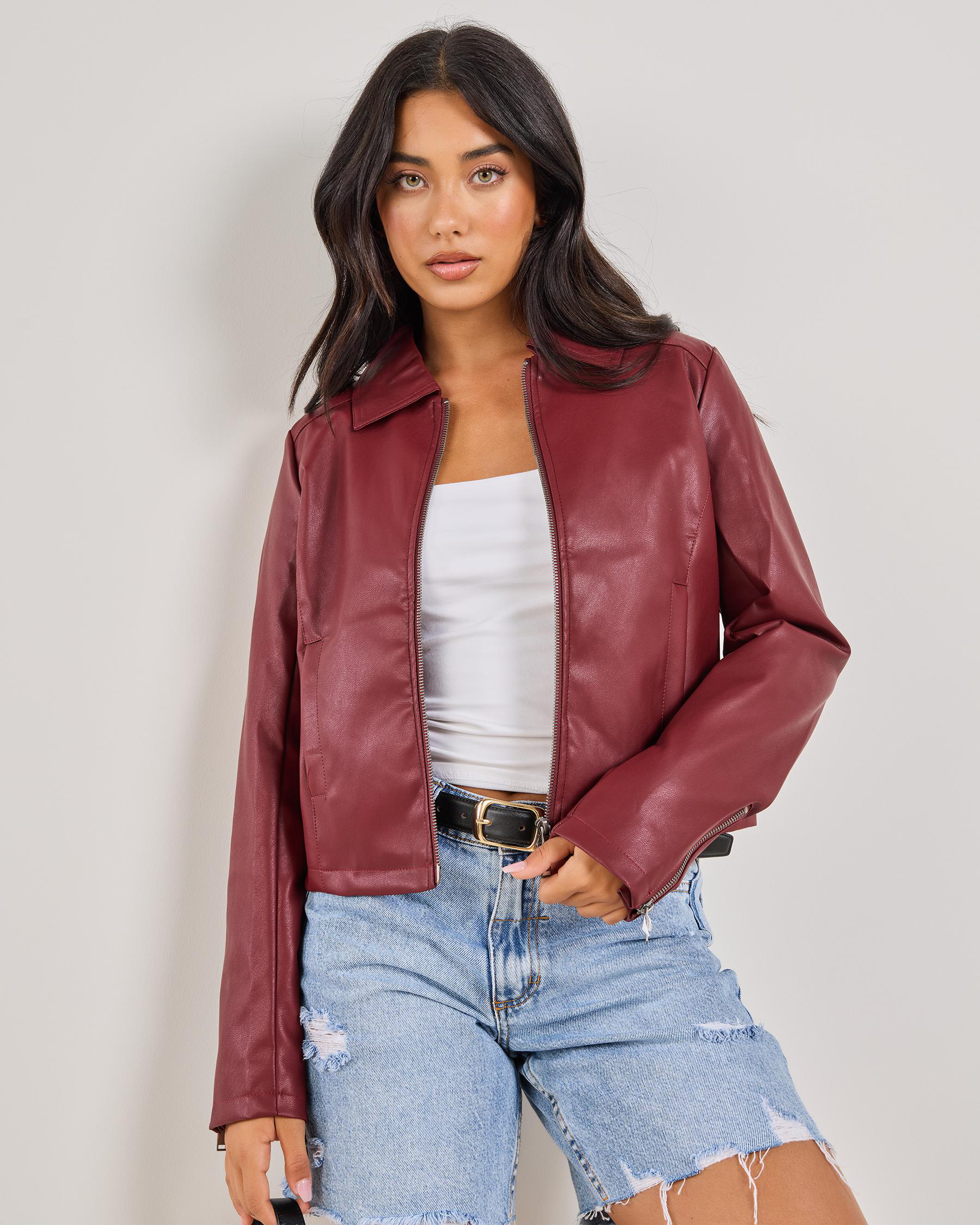 Izzy Faux Leather Jacket