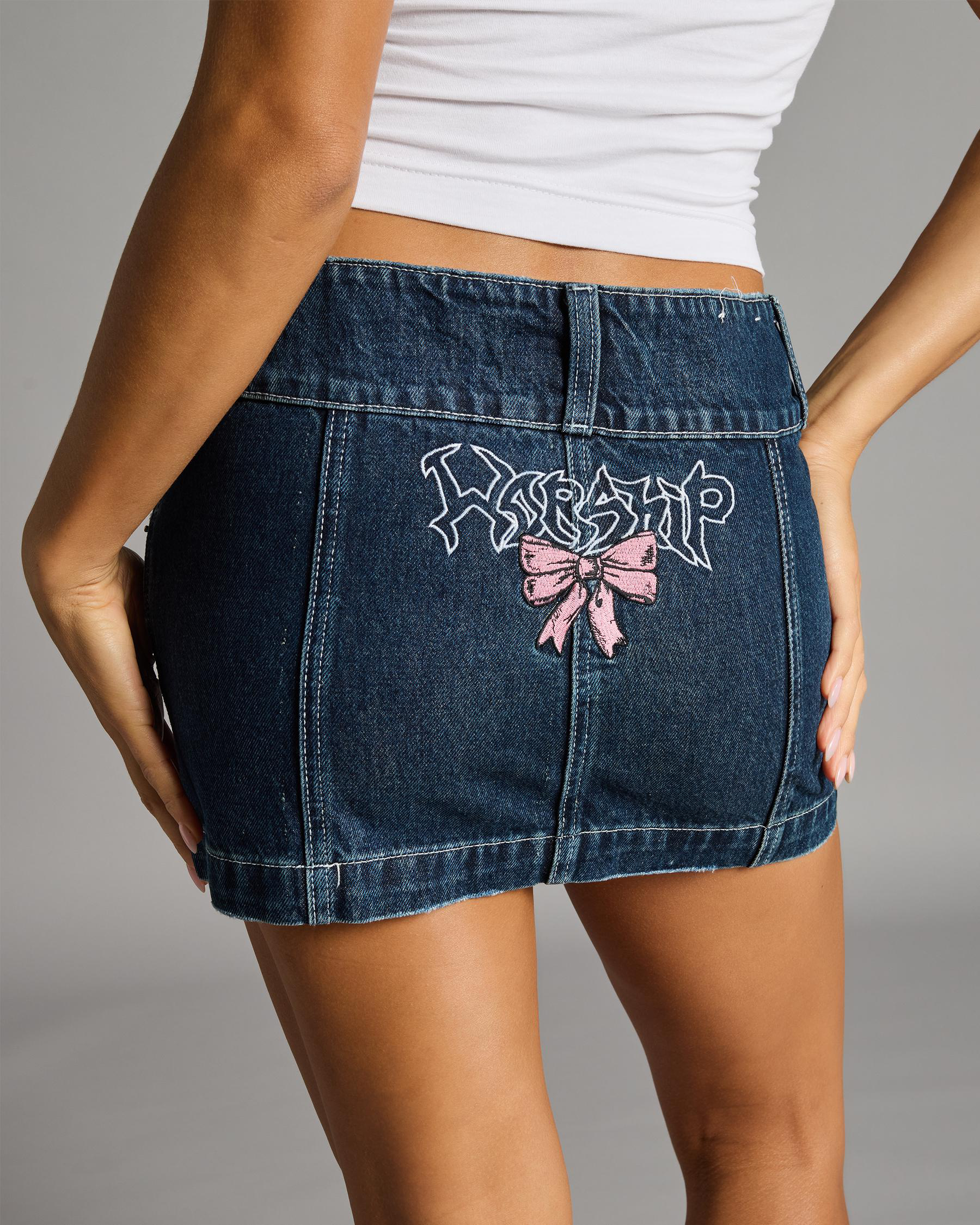 Cute But Psycho Micro Denim Skirt