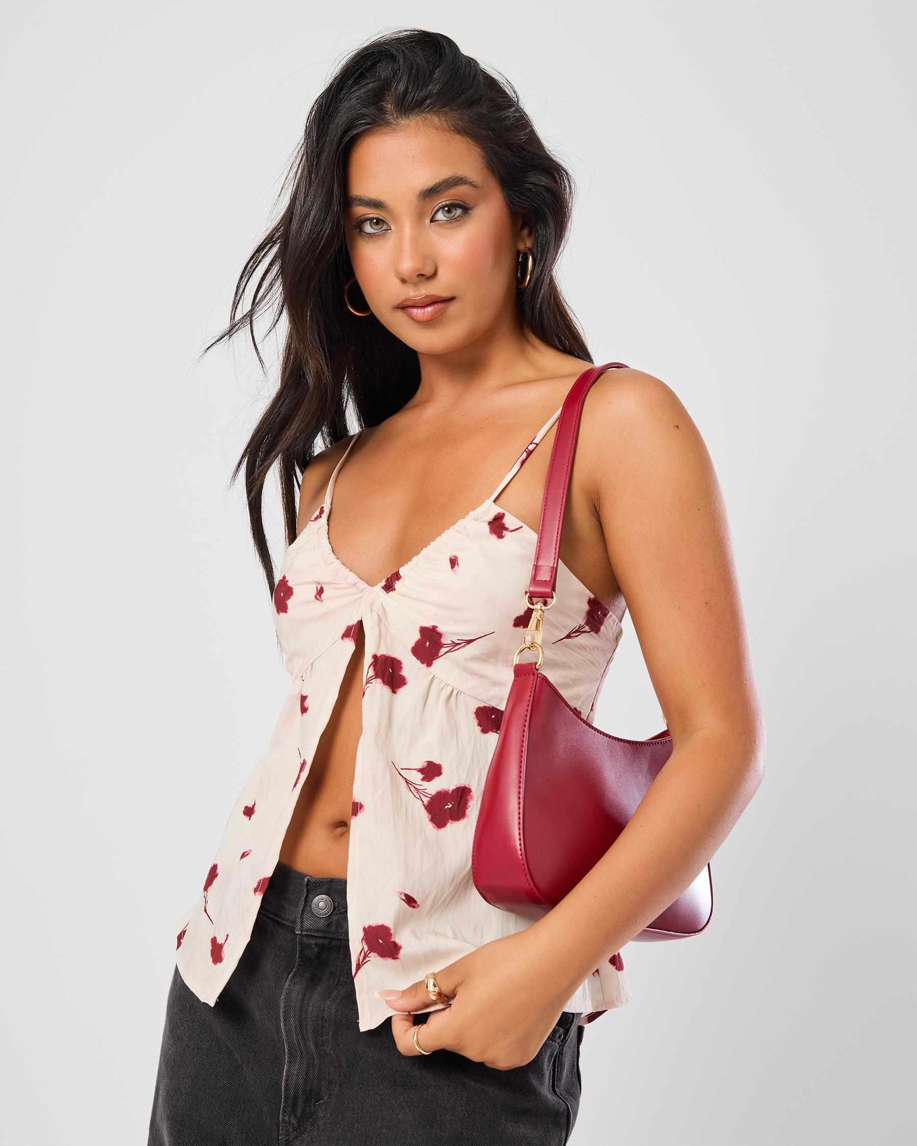 Aster Split Front Top