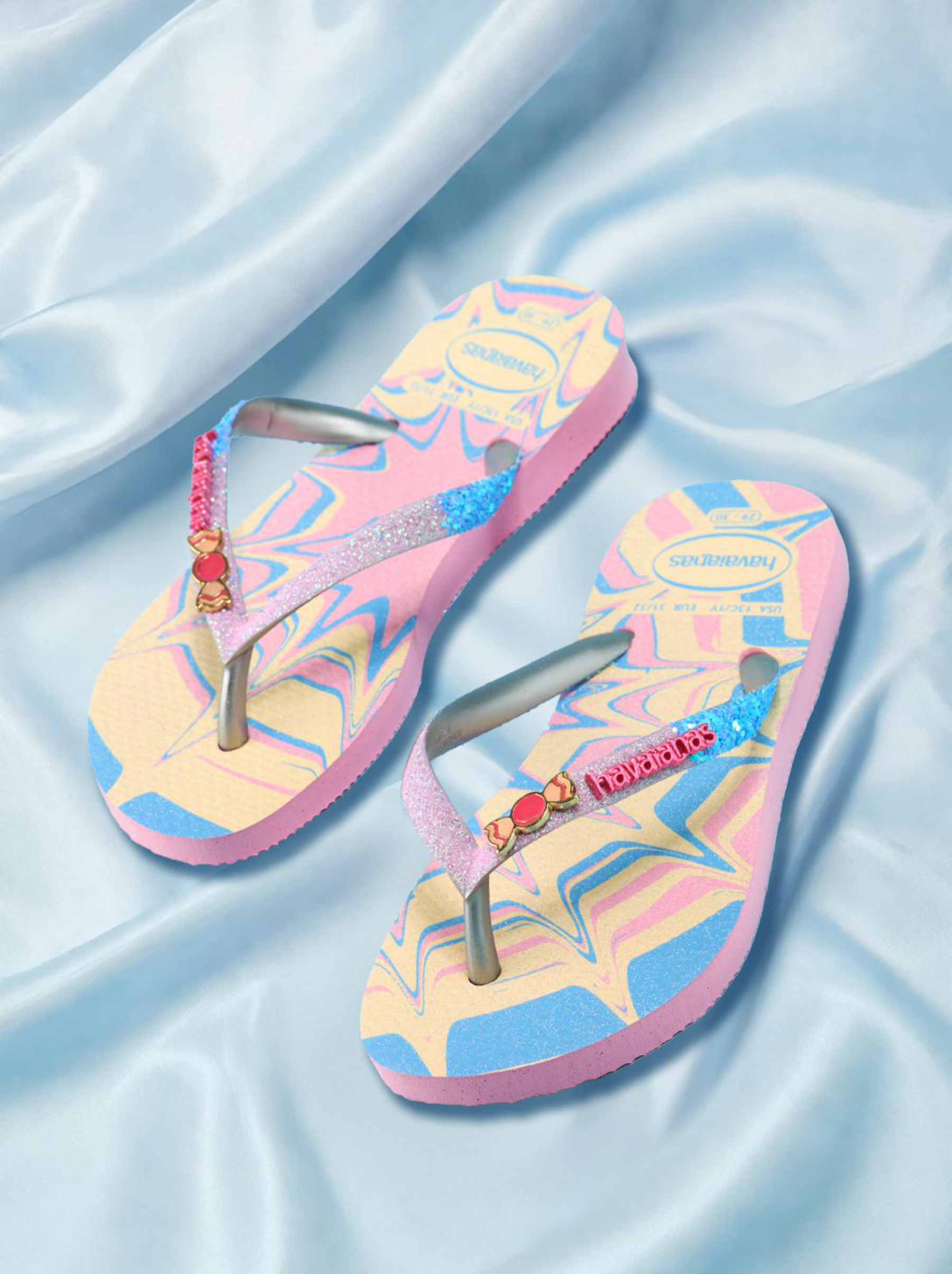 Kids' Slim Glitter Thongs