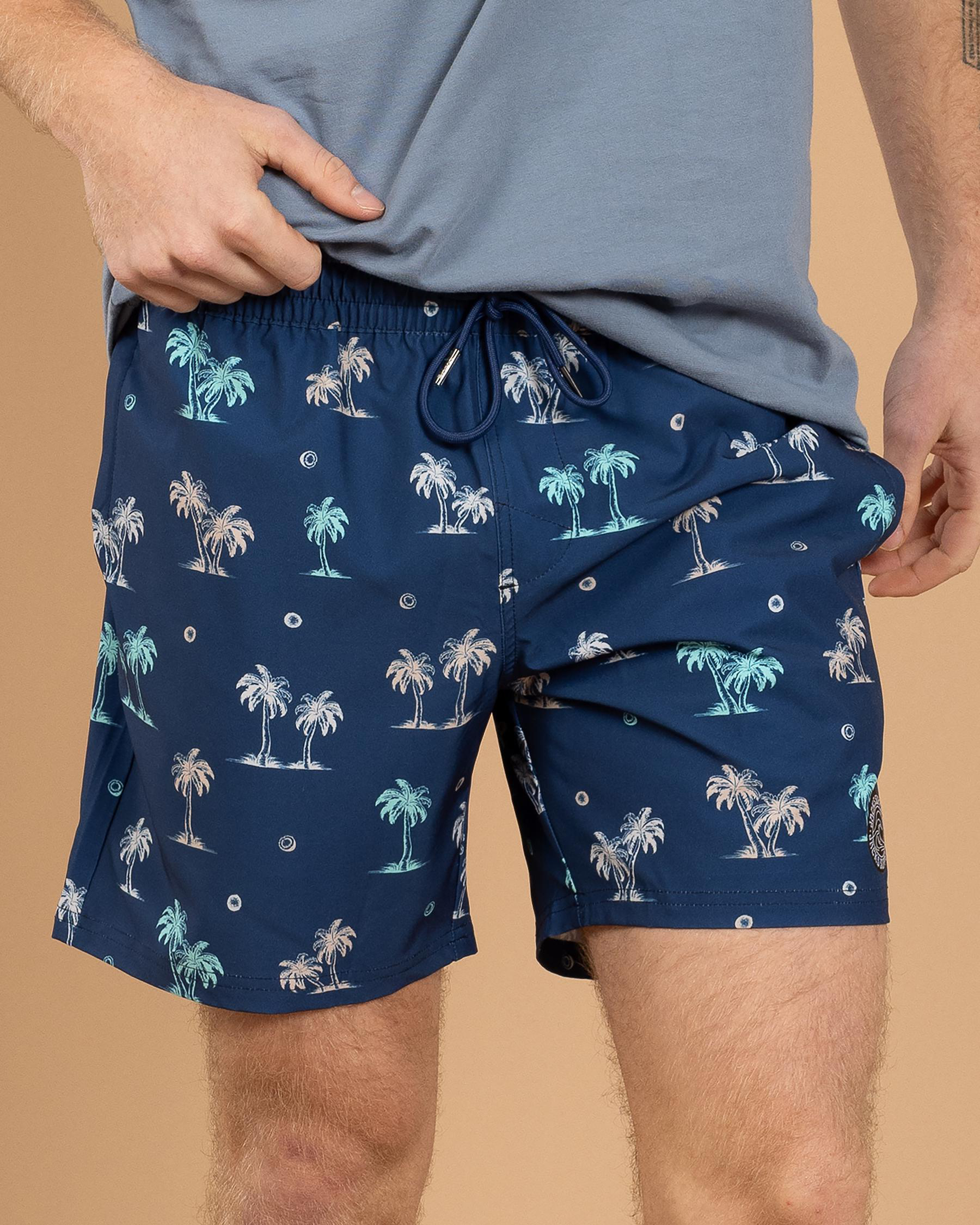 Azure Elastic Waist Board Shorts