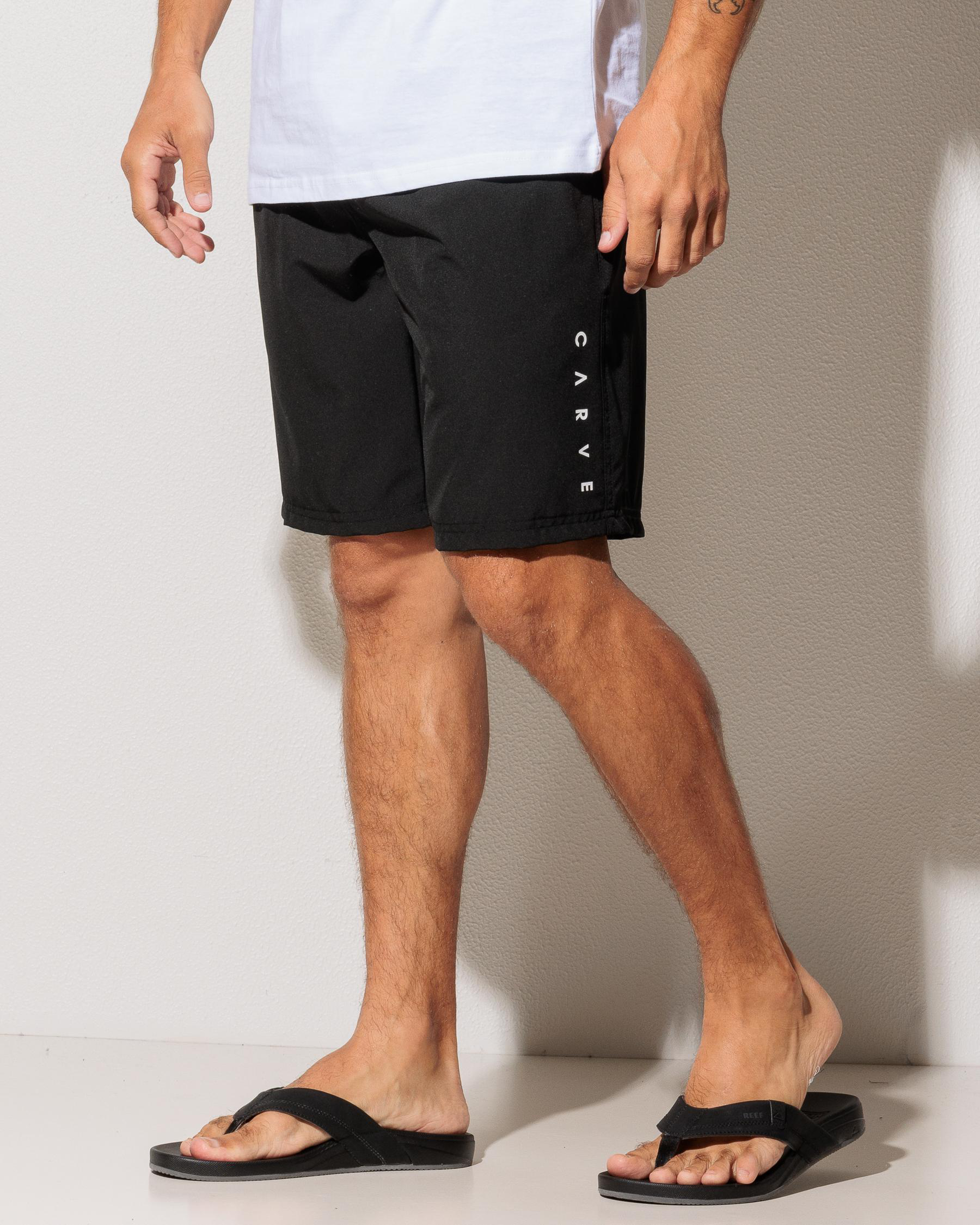 Power Up Elastic Waist Board Shorts