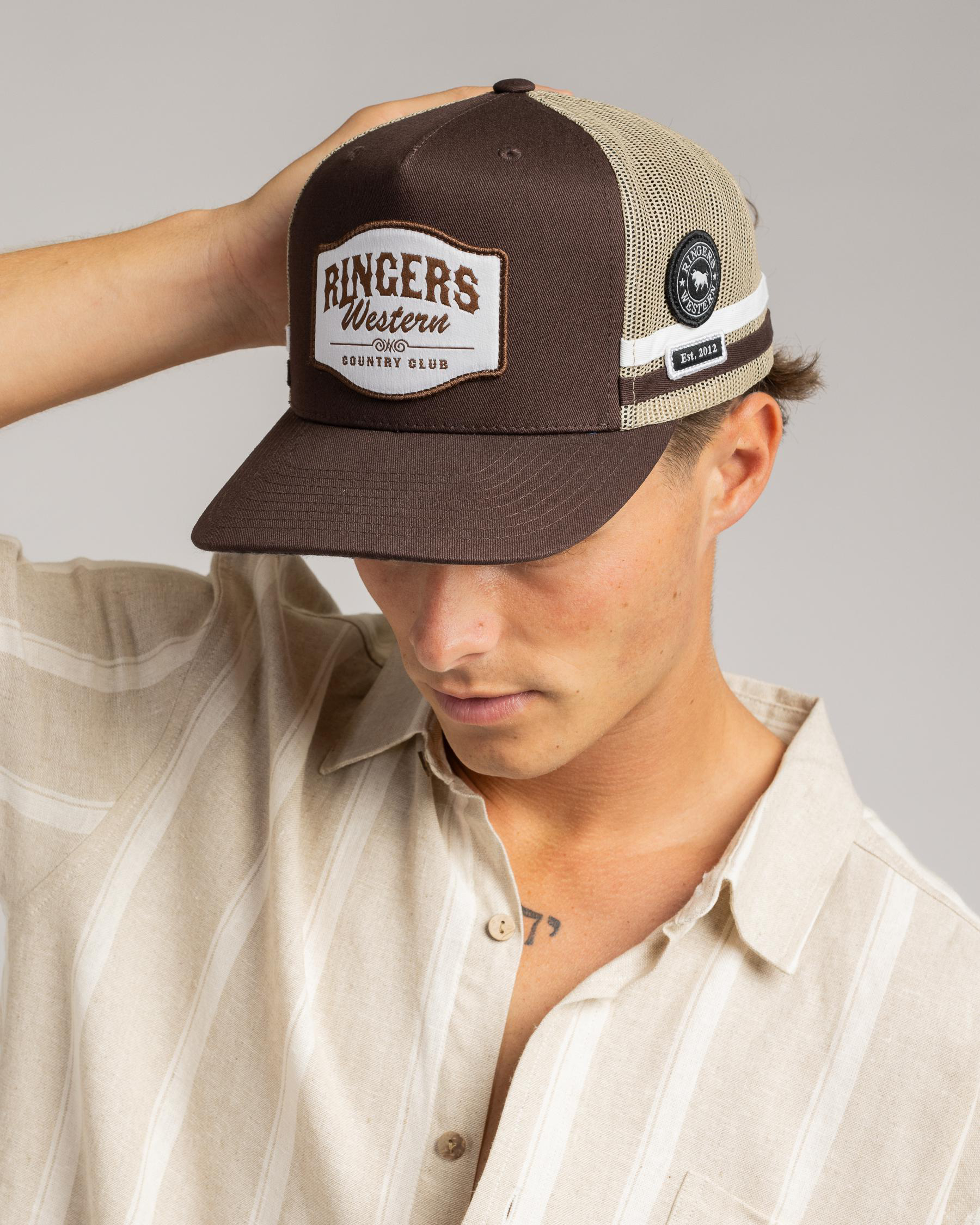 Country Club Deep Fit Trucker Cap