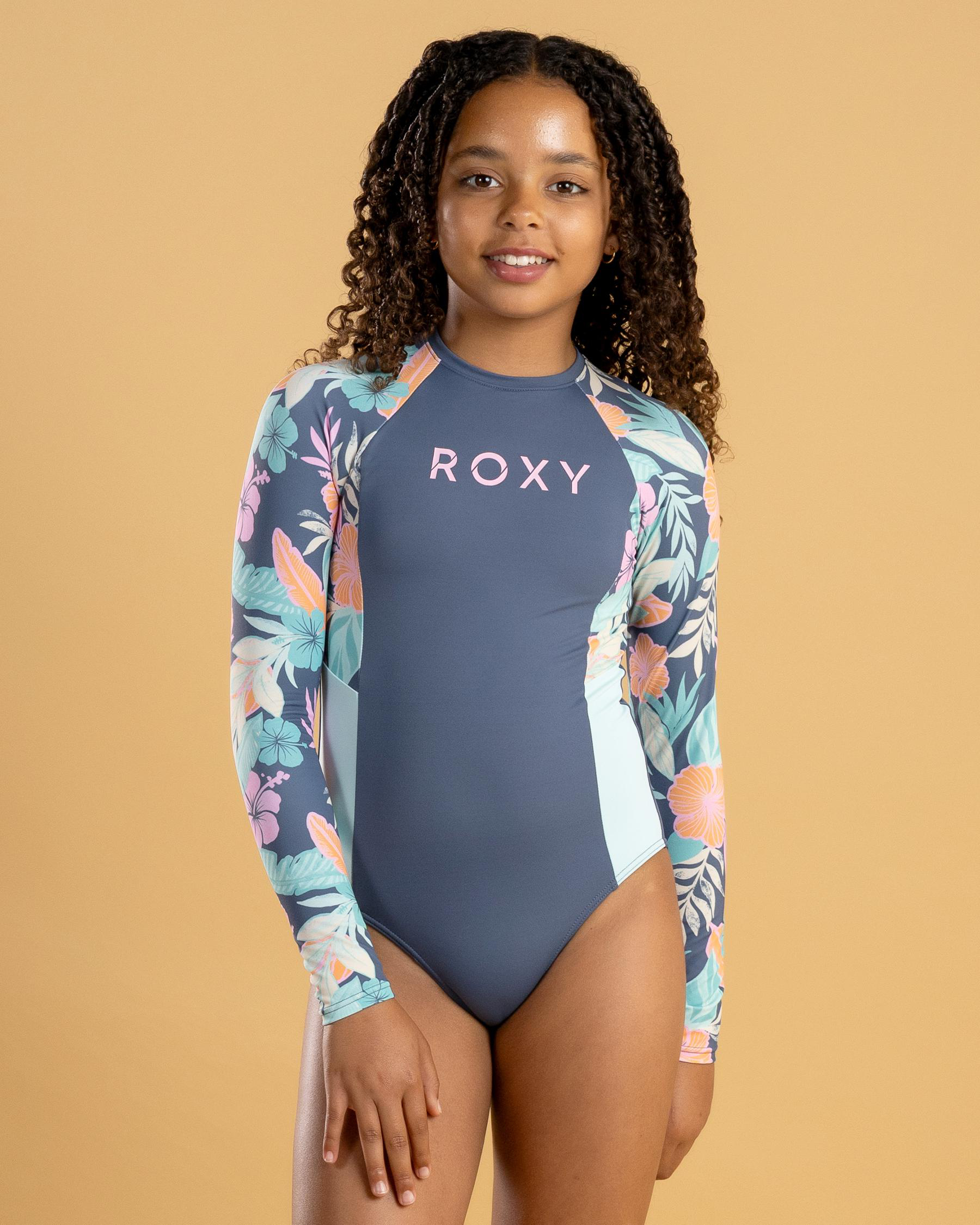 Active Floral Long Sleeve Surfsuit