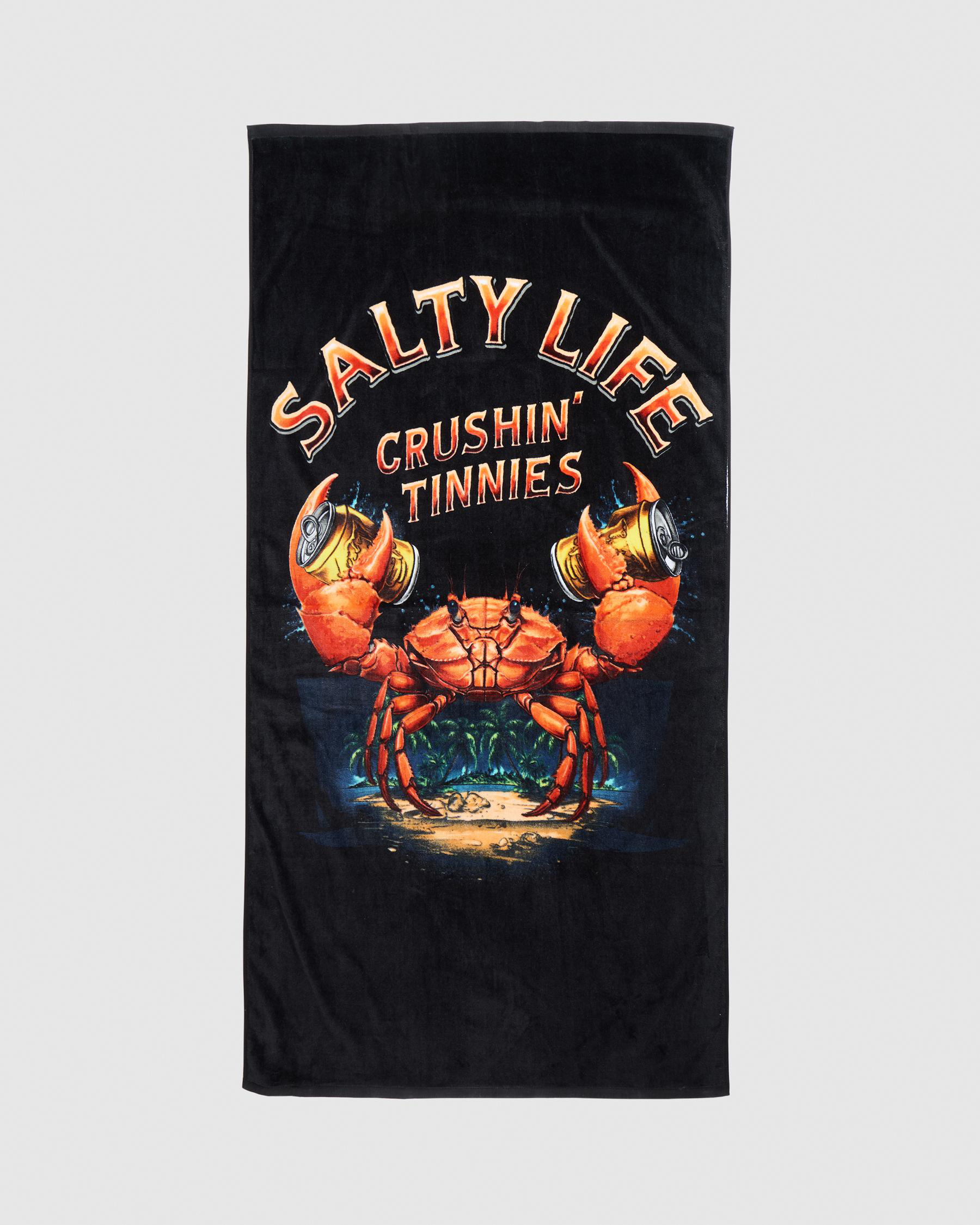 Smashed Crab Beach Towel