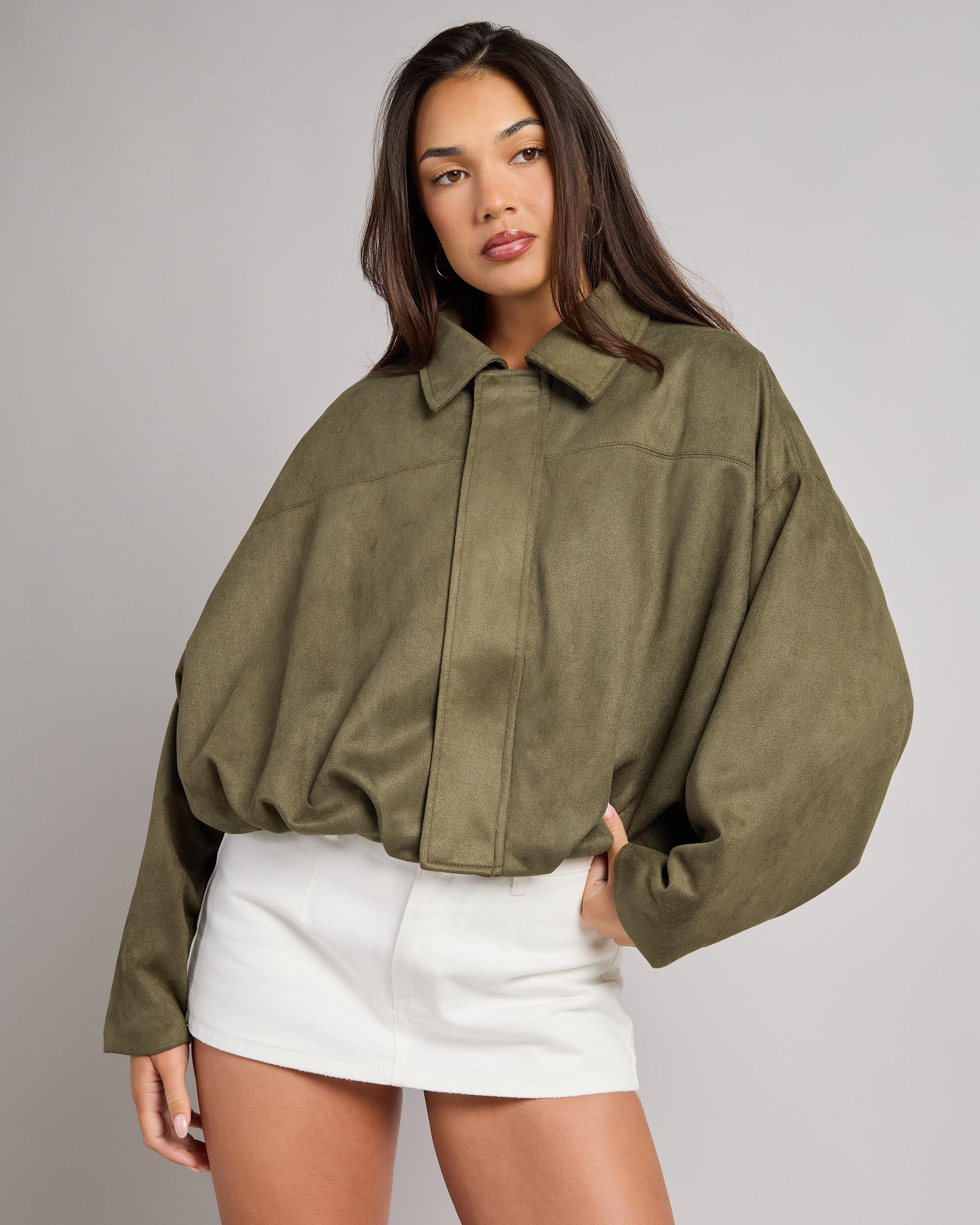 London Faux Suede Jacket