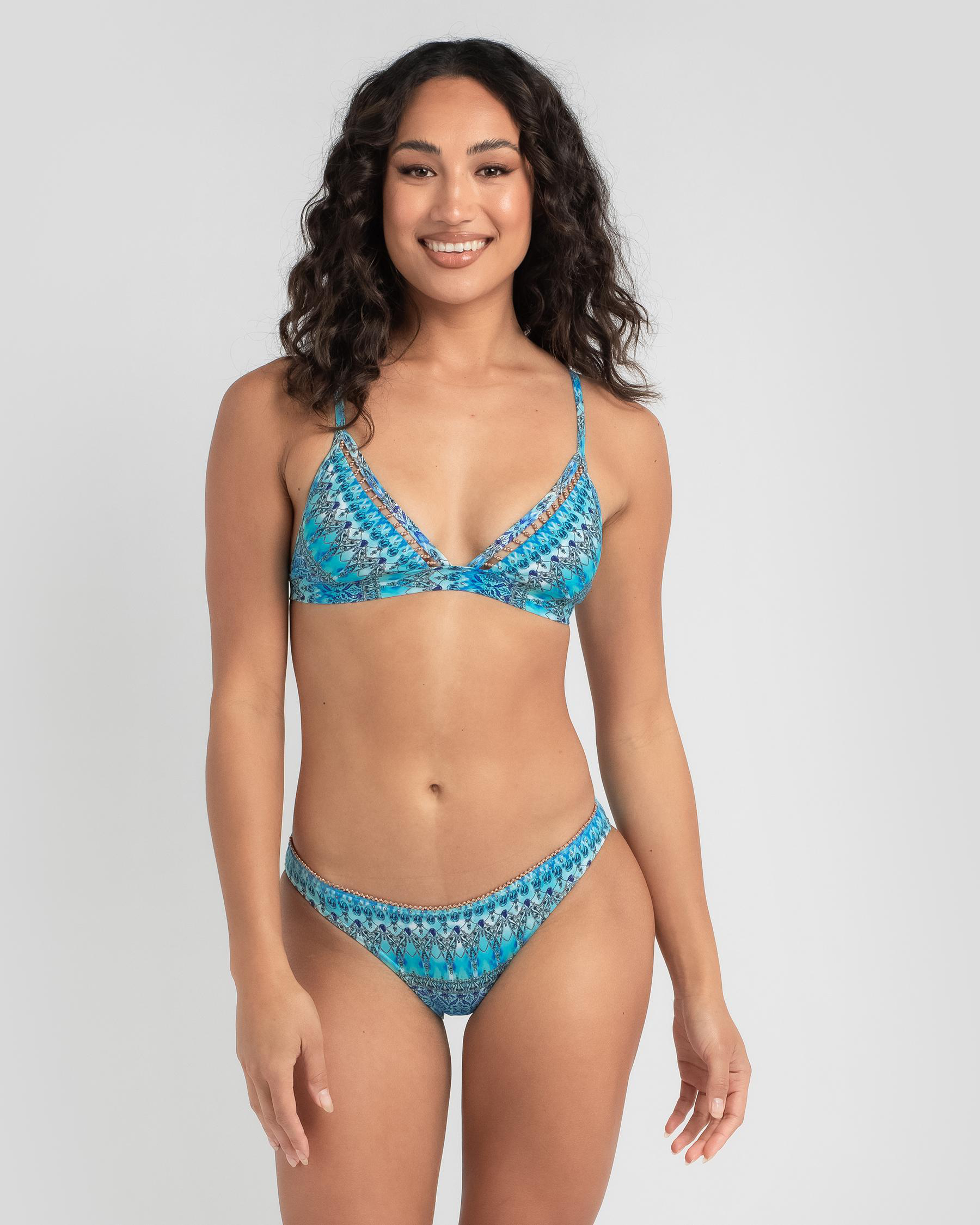 Marine Jewel Triangle Bikini Top