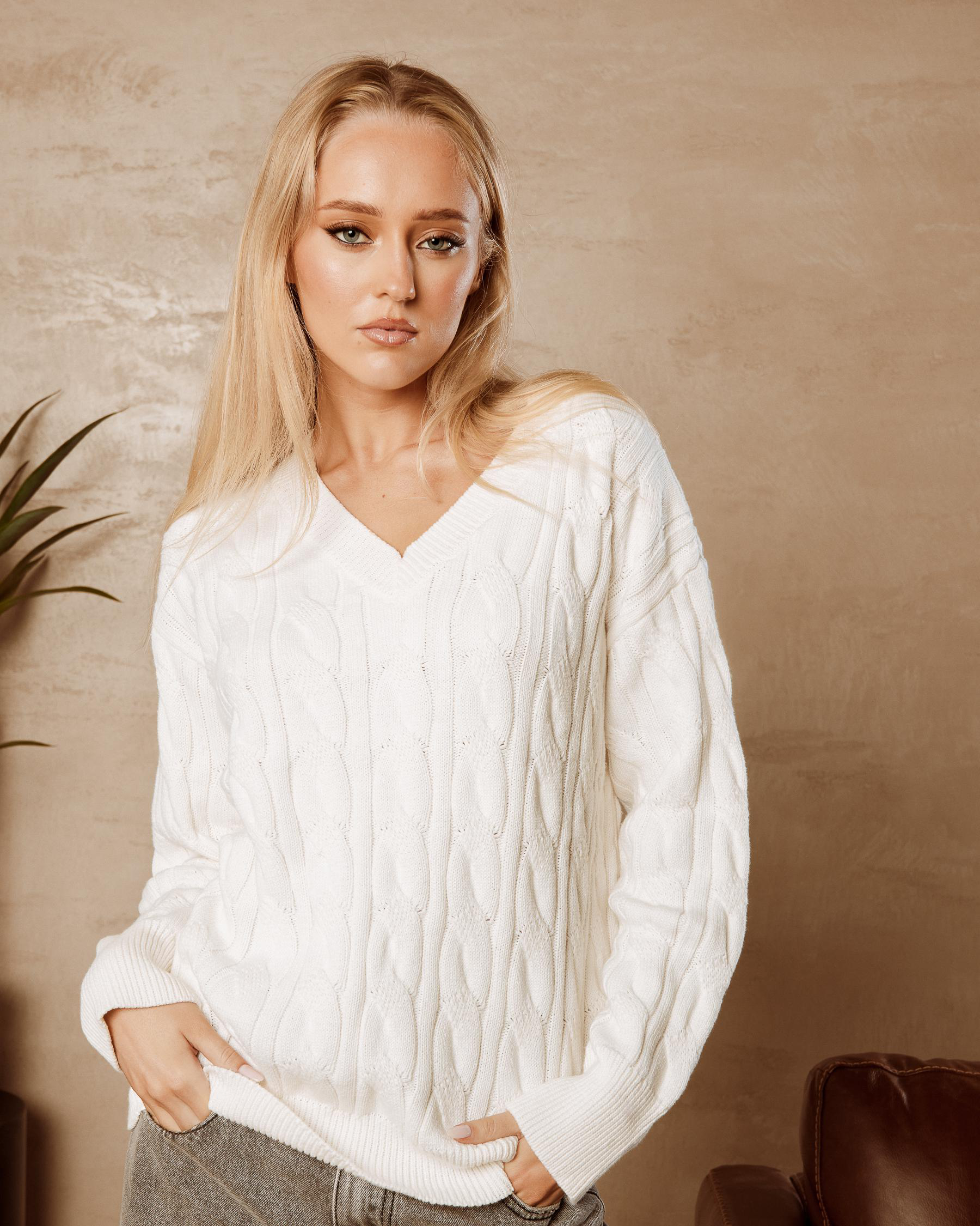 Cambridge V Neck Knit Jumper