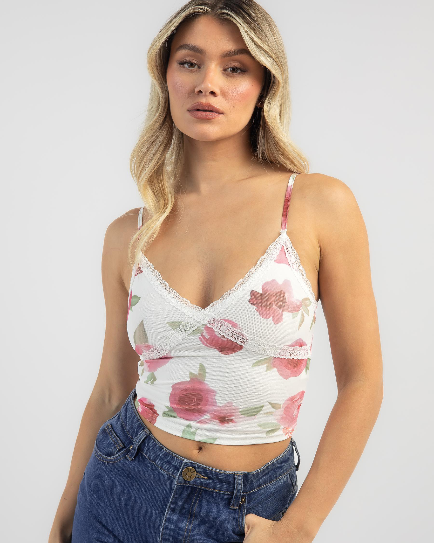 Serena Mesh Cami Top