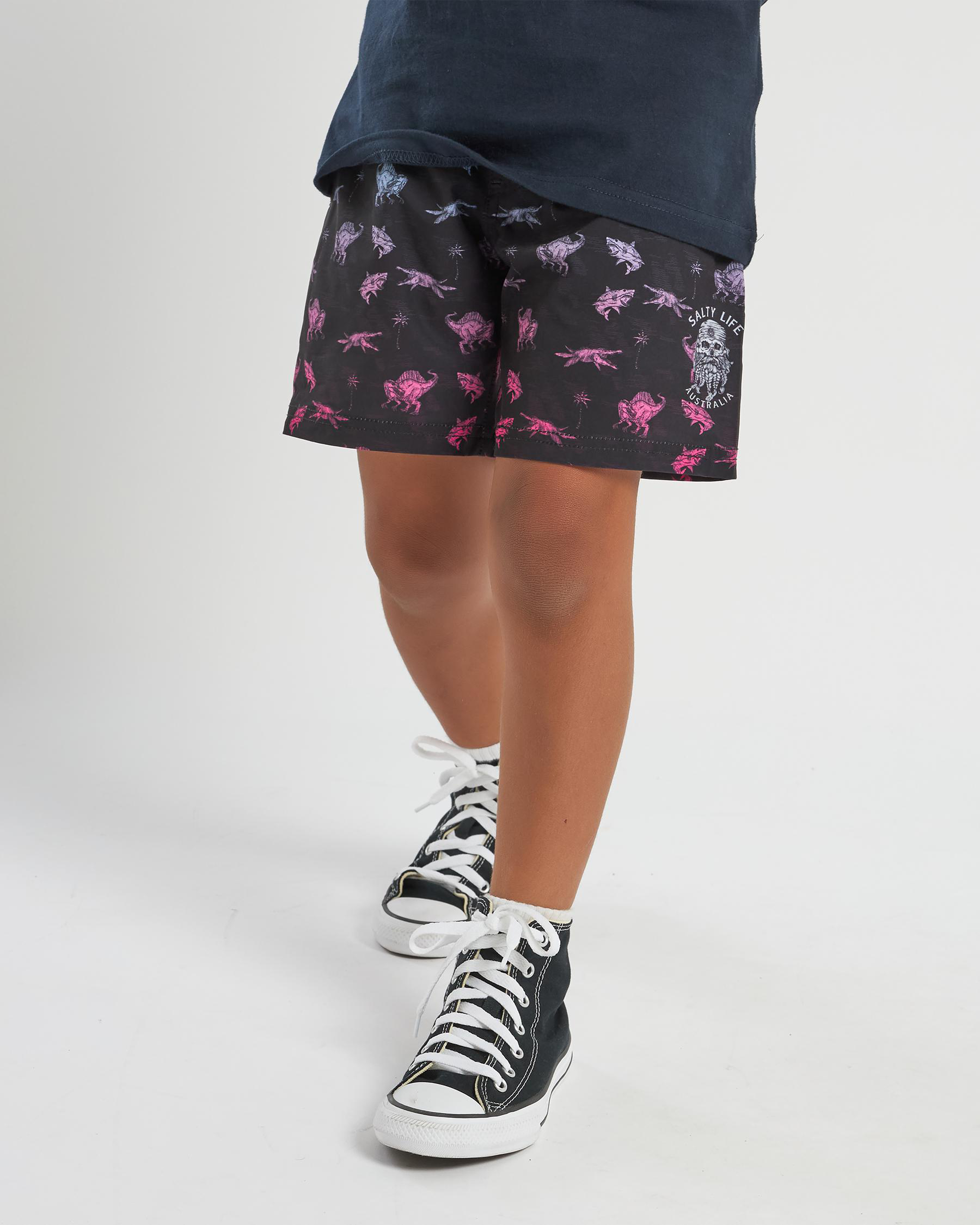 Prehistoric Elastic Waist Shorts