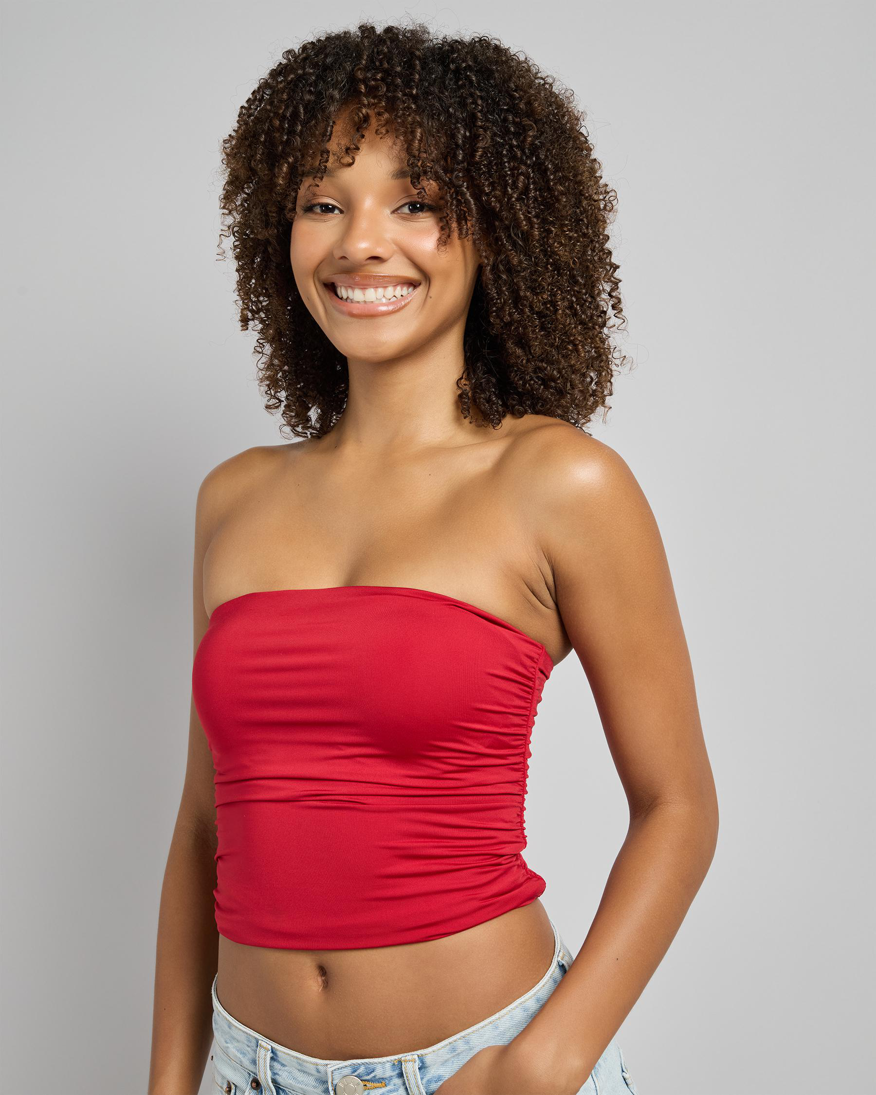 Basic Ruche Tube Top